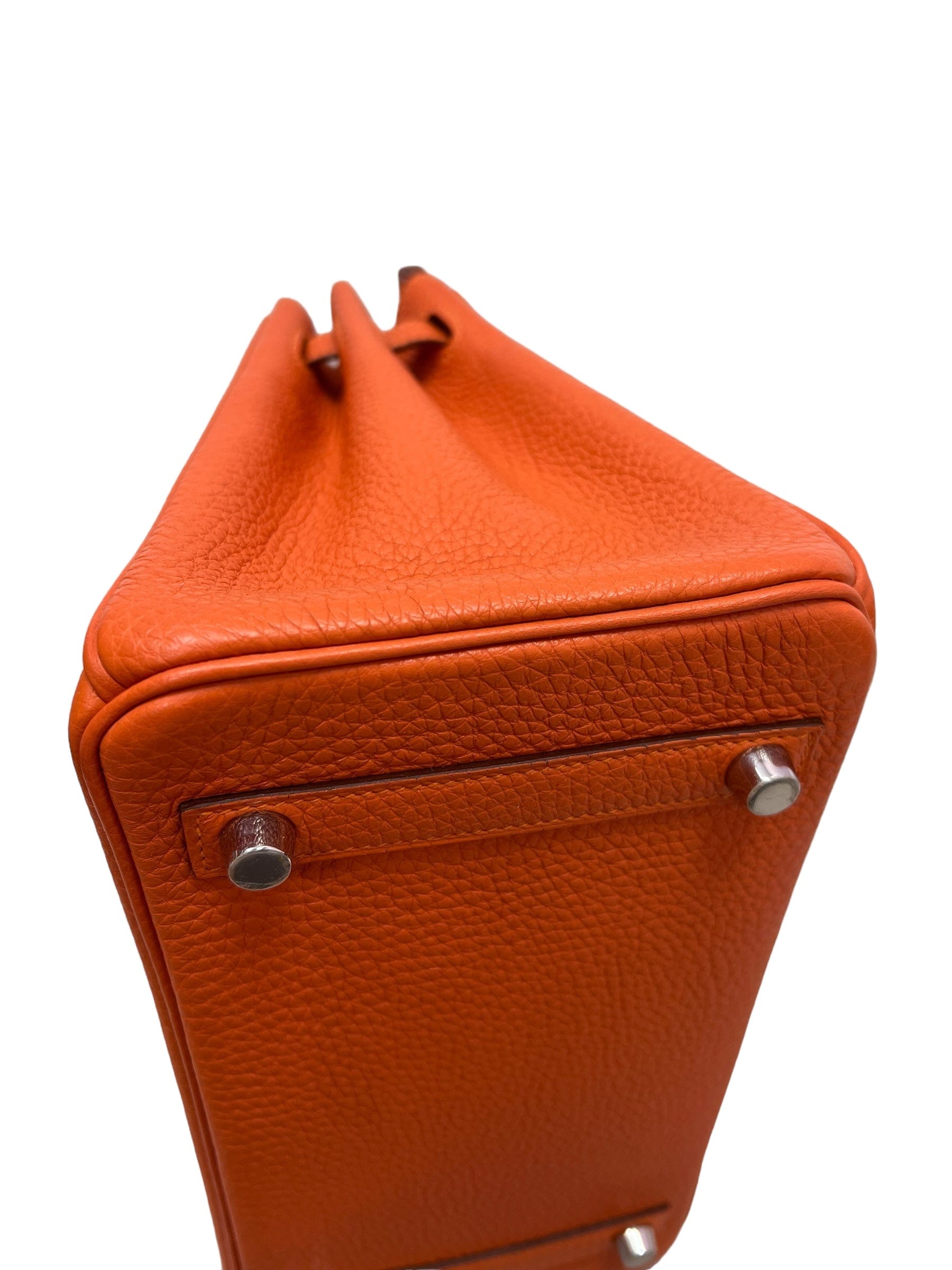 Hermès Hermes Birkin 25 Orange Togo PHW #Q SKTR01125