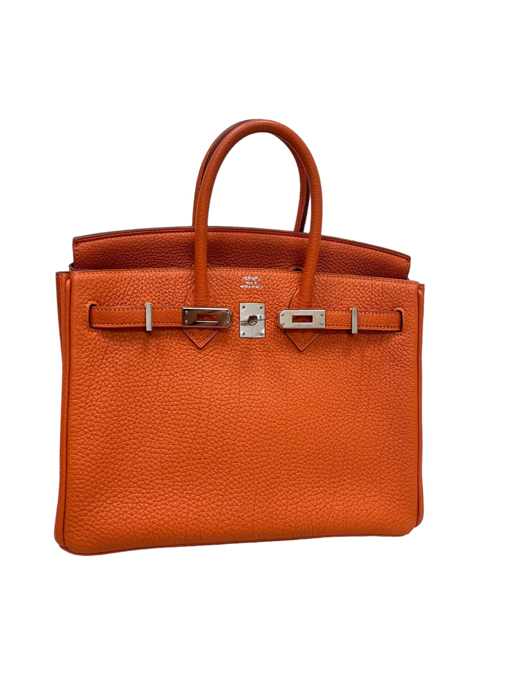 Hermès Hermes Birkin 25 Orange Togo PHW #Q SKTR01125