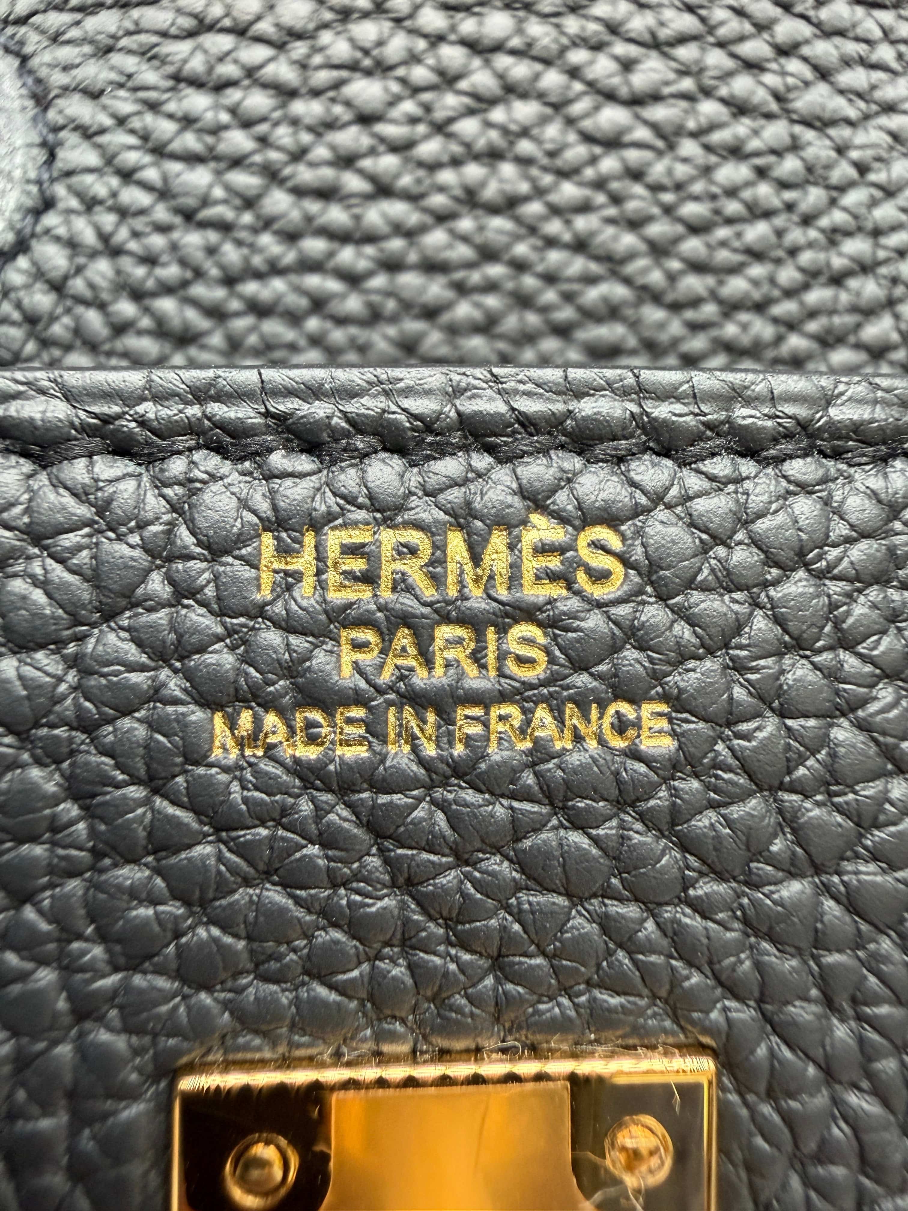 Hermès Hermès Birkin 25 Plomb Togo Gold Hardware