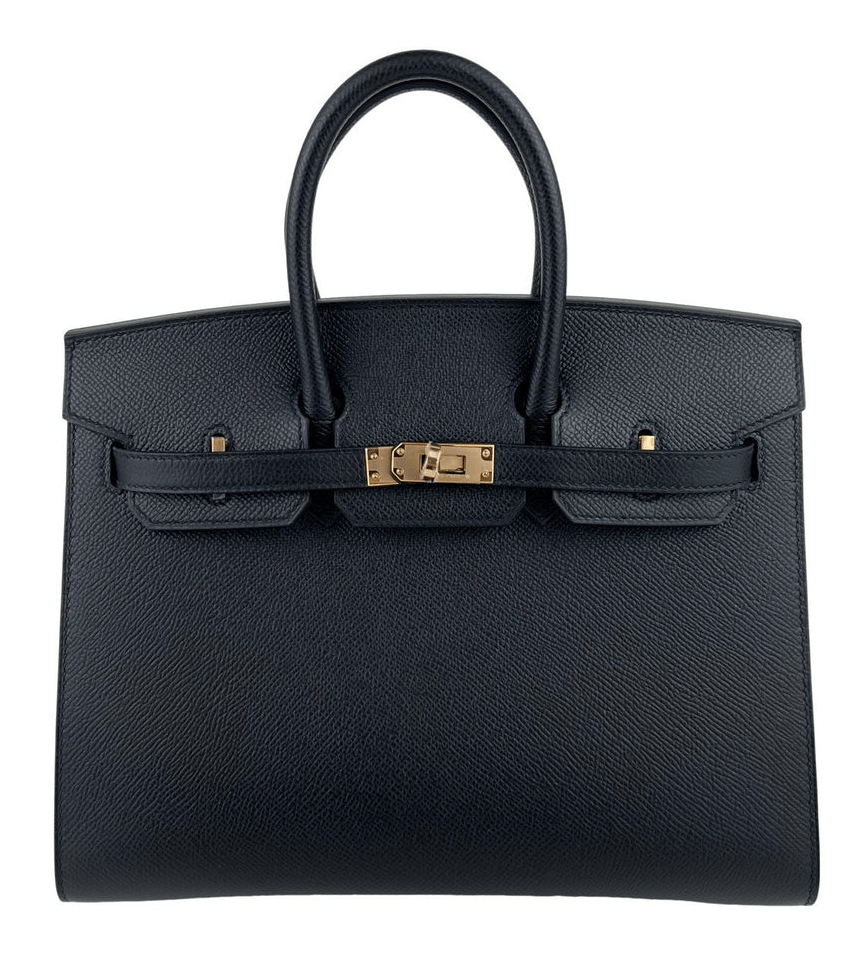 Hermès Hermes Birkin 25 Sellier Black Epsom RGHW #U SKCB-138401