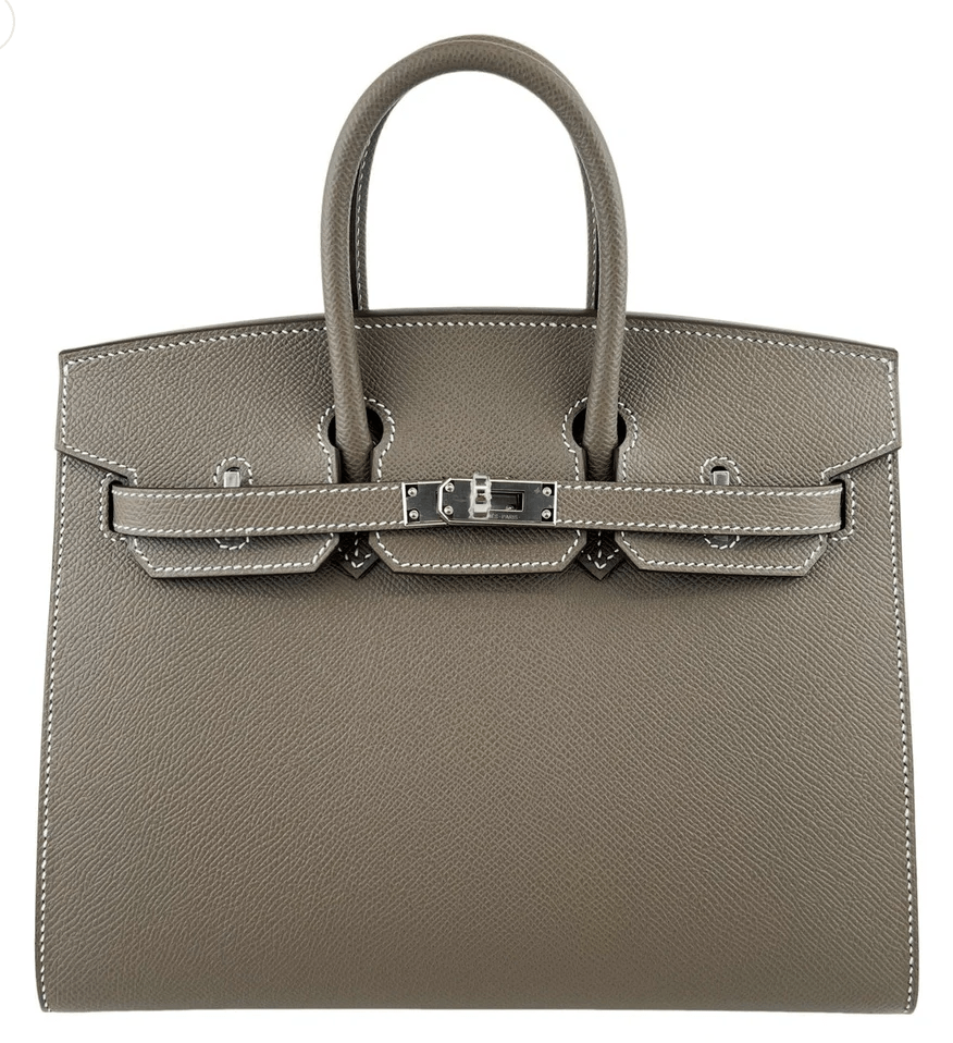 Hermès Hermes Birkin 25 Sellier Etoupe Epsom PHW #W SKCB-148602