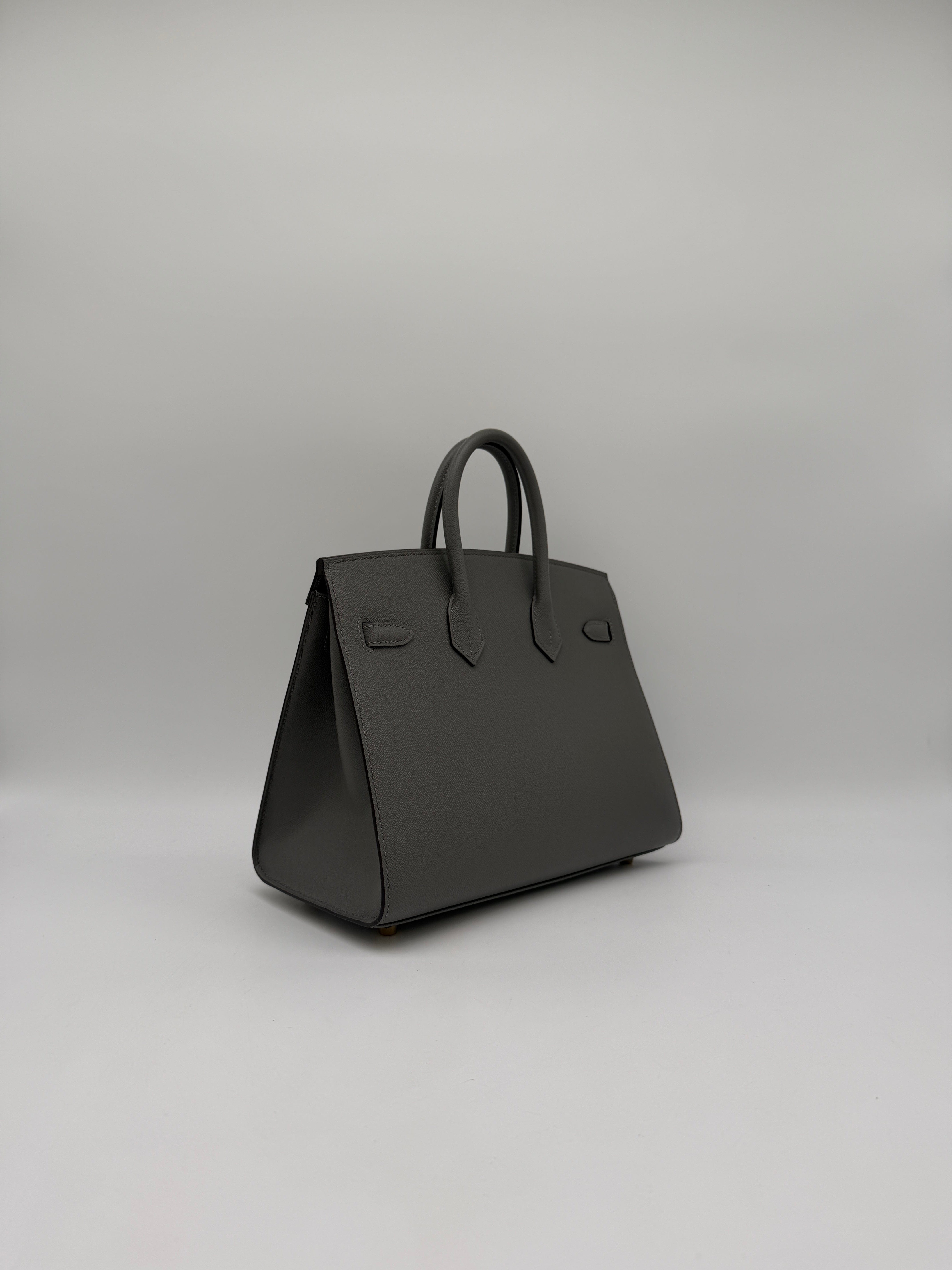 Hermès Hermès Birkin 25 Sellier Gris Meyer Madame Gold Hardware