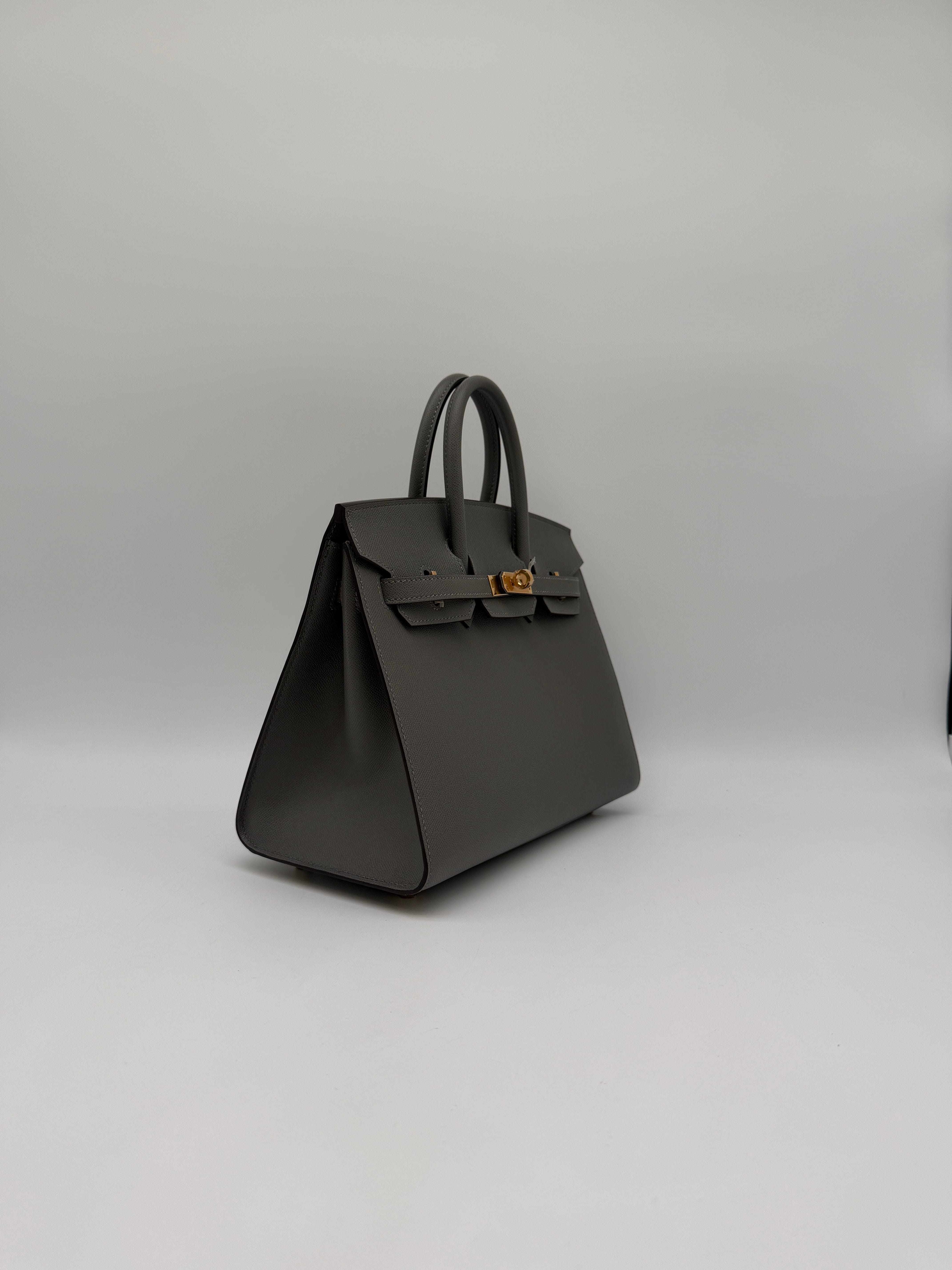 Hermès Hermès Birkin 25 Sellier Gris Meyer Madame Gold Hardware