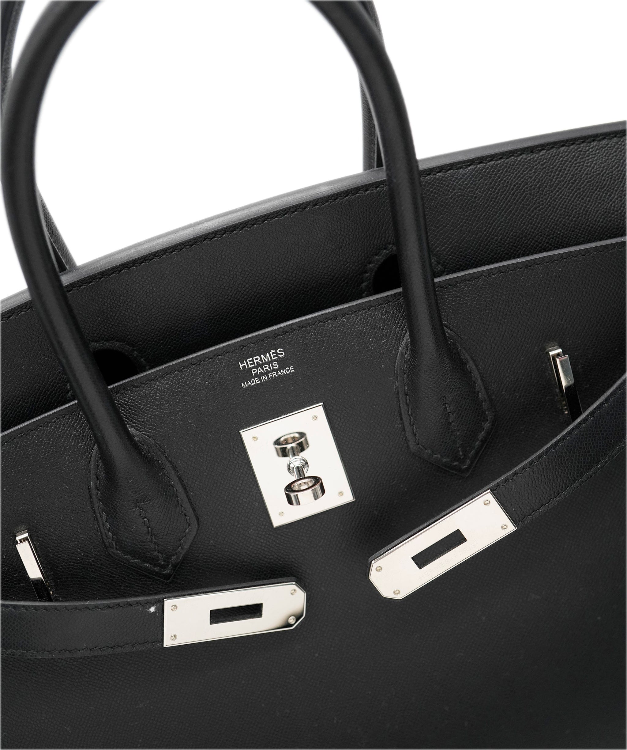 Hermès Hermes birkin 30 black sellier with PHW - AJC0764