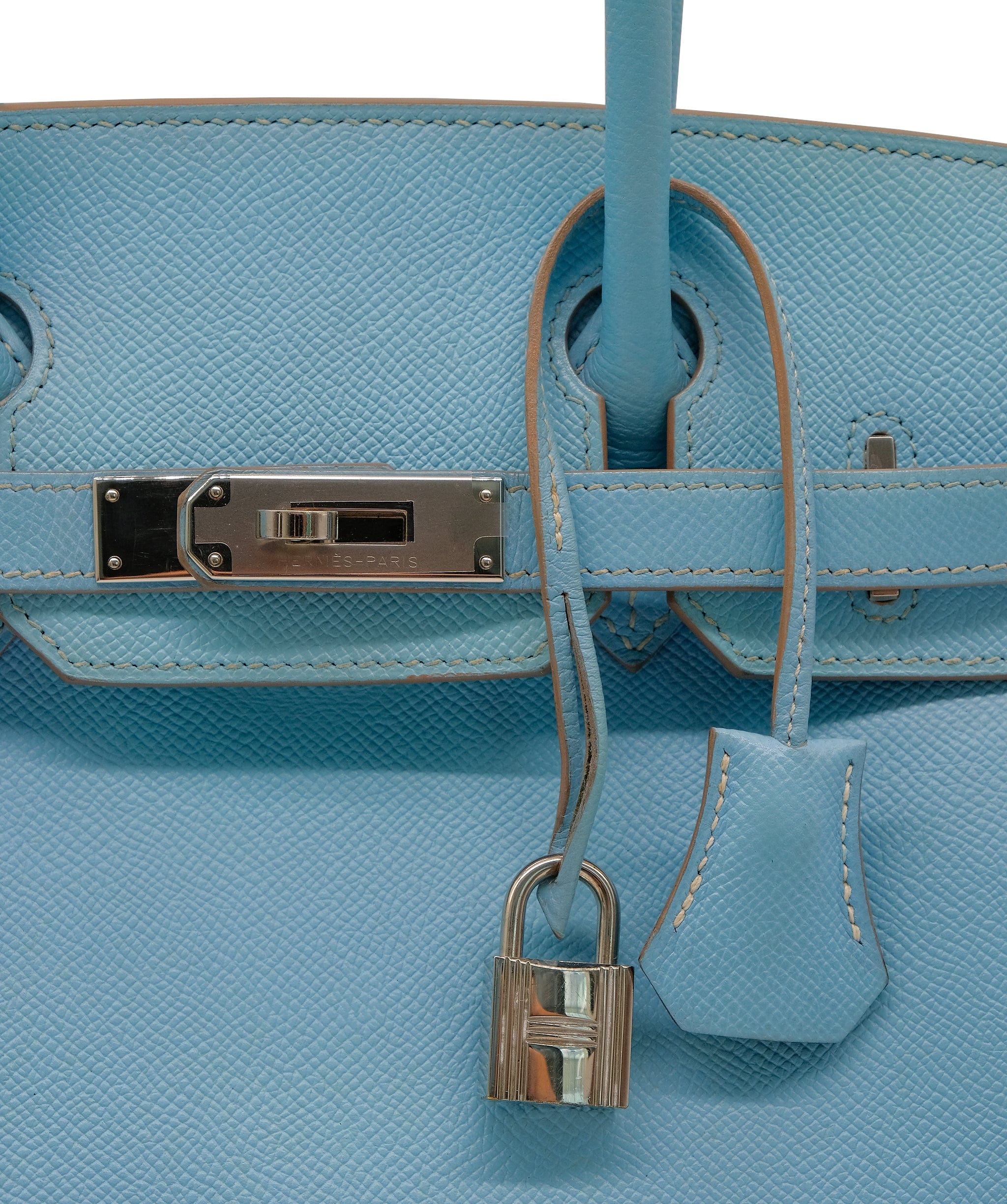 Hermès Hermes Birkin 30 Candy Blue Celeste / Mykonos Epsom PHW #O SKL1719