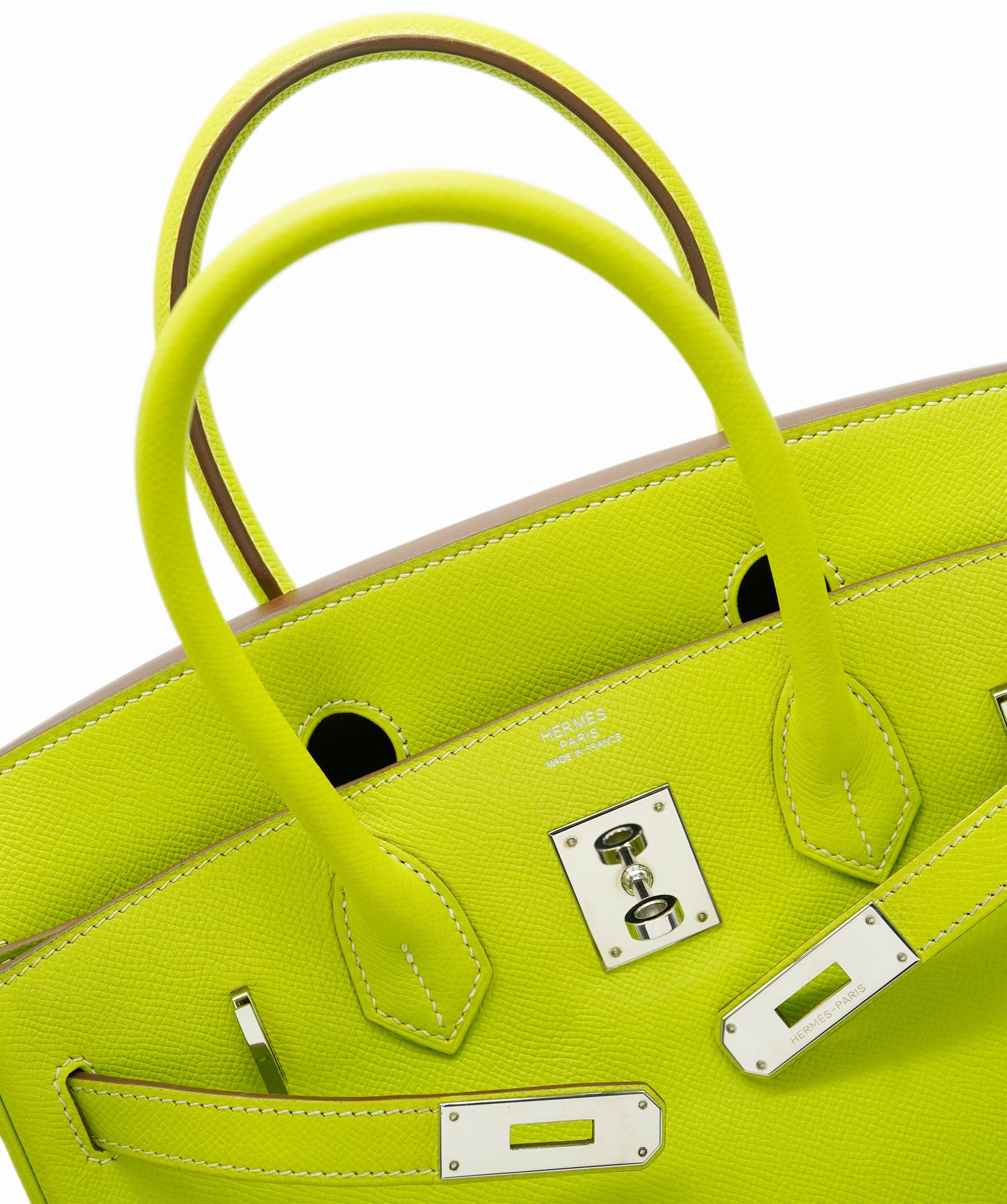 Hermès Hermès Birkin 30 Candy Kiwi / Lichen Epsom PHW #N ASL10621