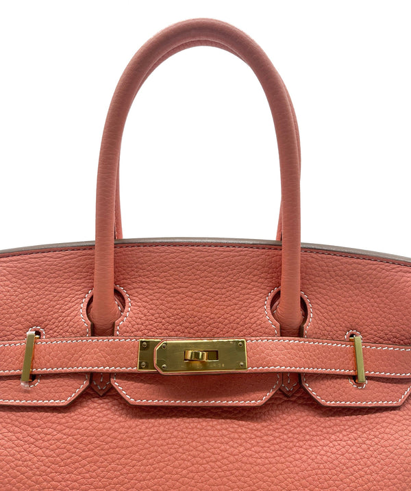 Pre-owned Hermes Birkin 30 Fauve Swift Gold Hardware