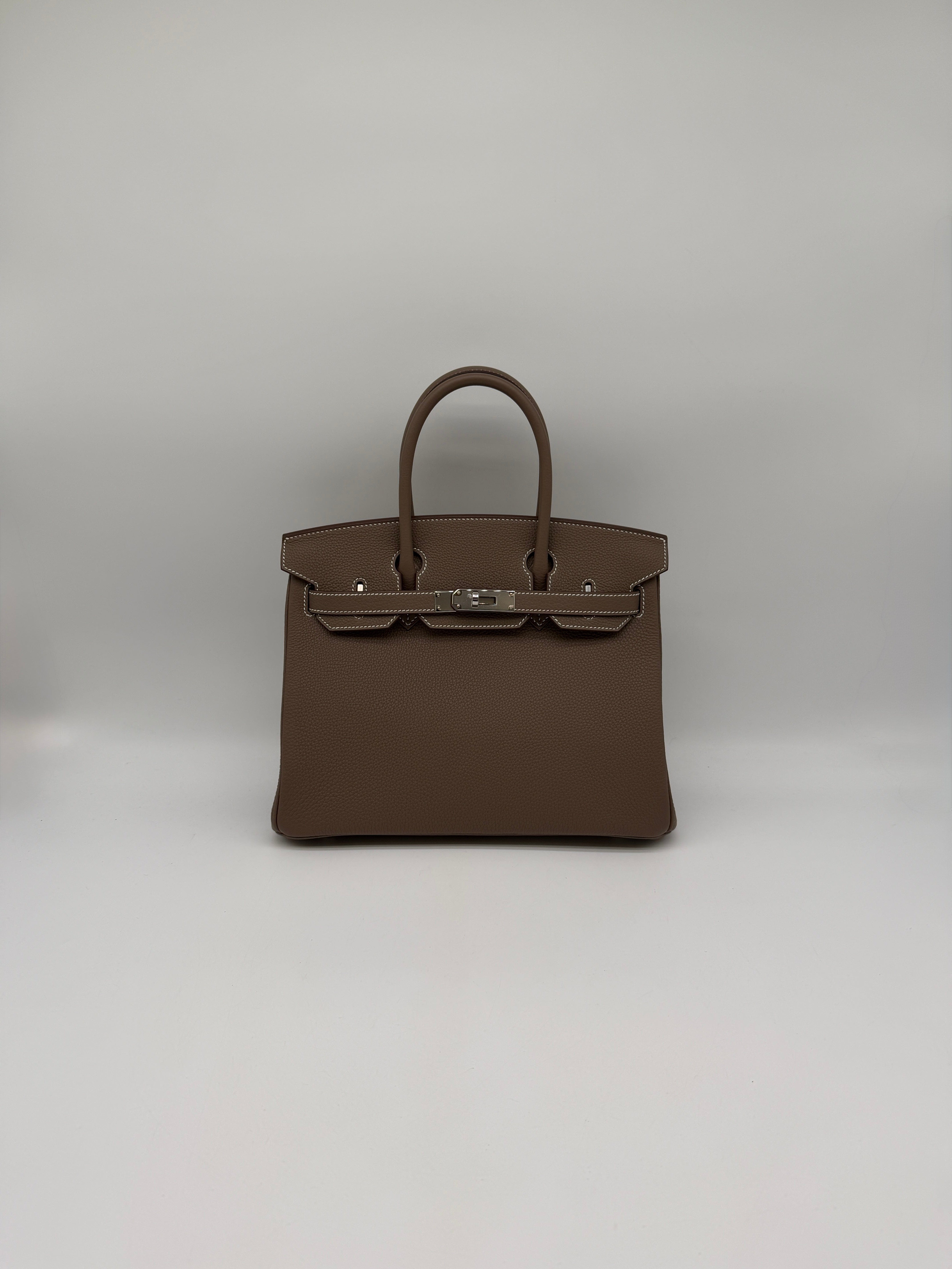 Hermès Hermès Birkin 30 Etoupe Togo Palladium Hardware