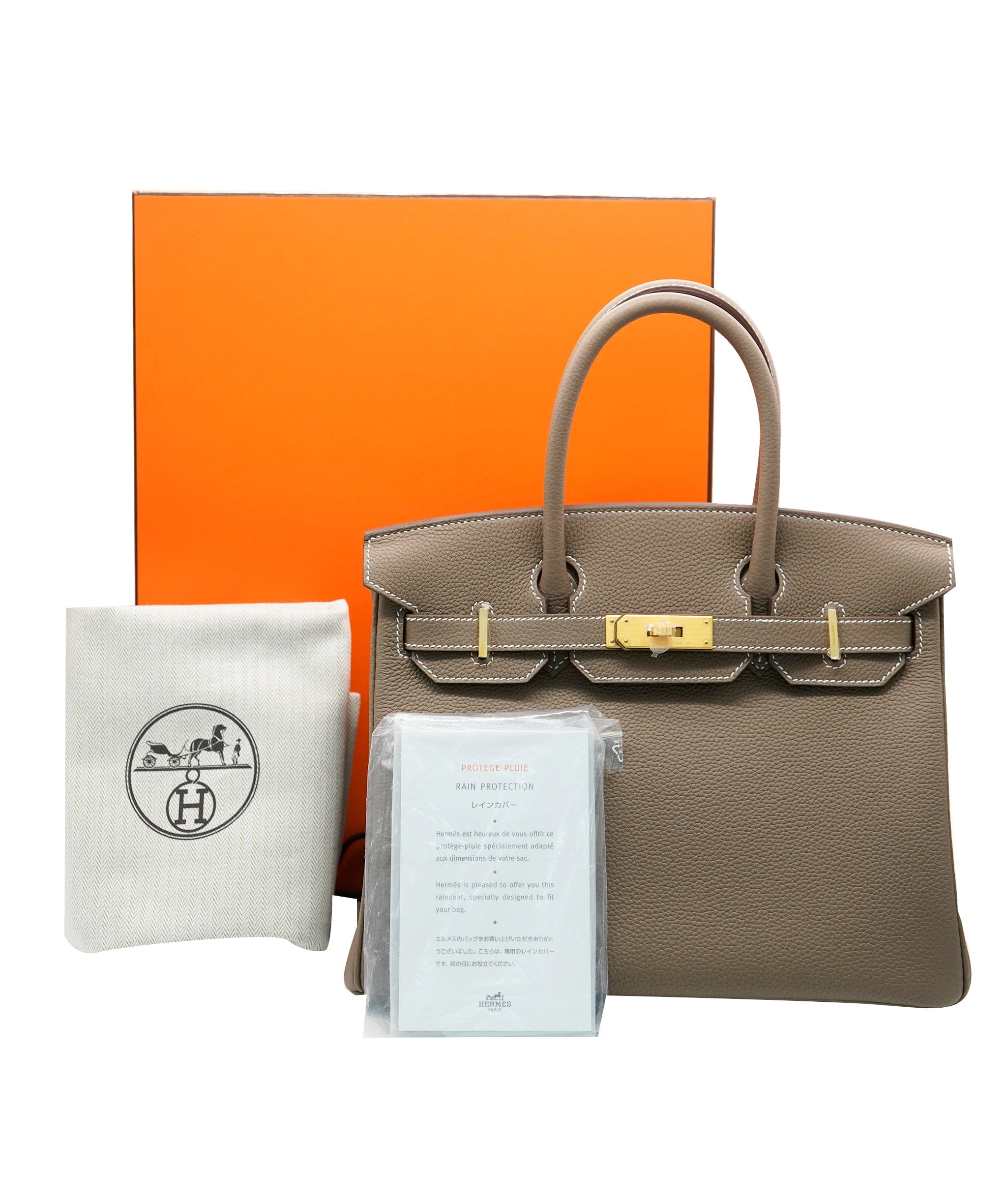 Hermès Hermes Birkin 30 Etoupe Togo With Palladium Hardware BNIB 2025  ALC2386