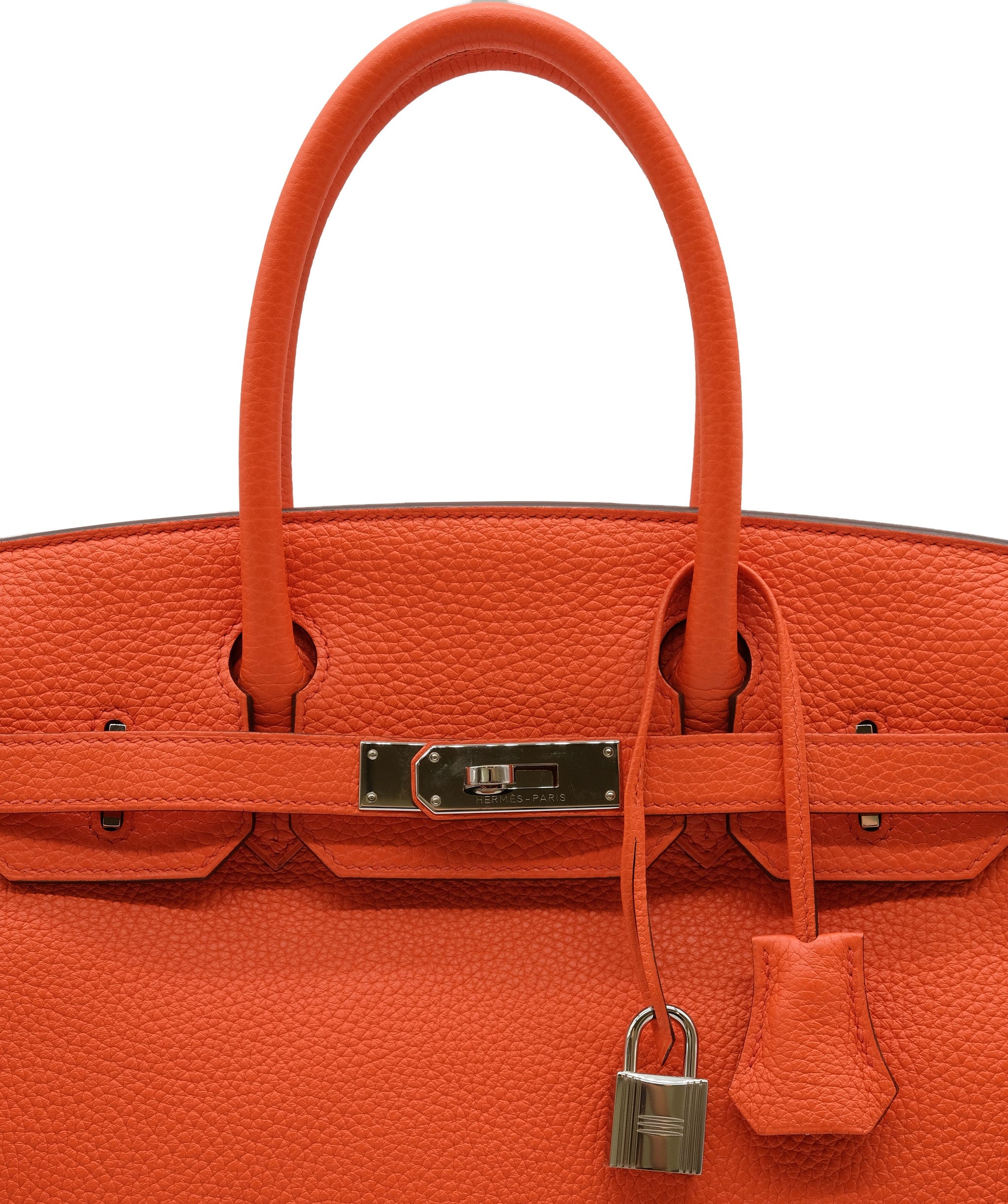 Hermès Hermes Birkin 30 Orange Togo Hand bag X SHW DXBS0095