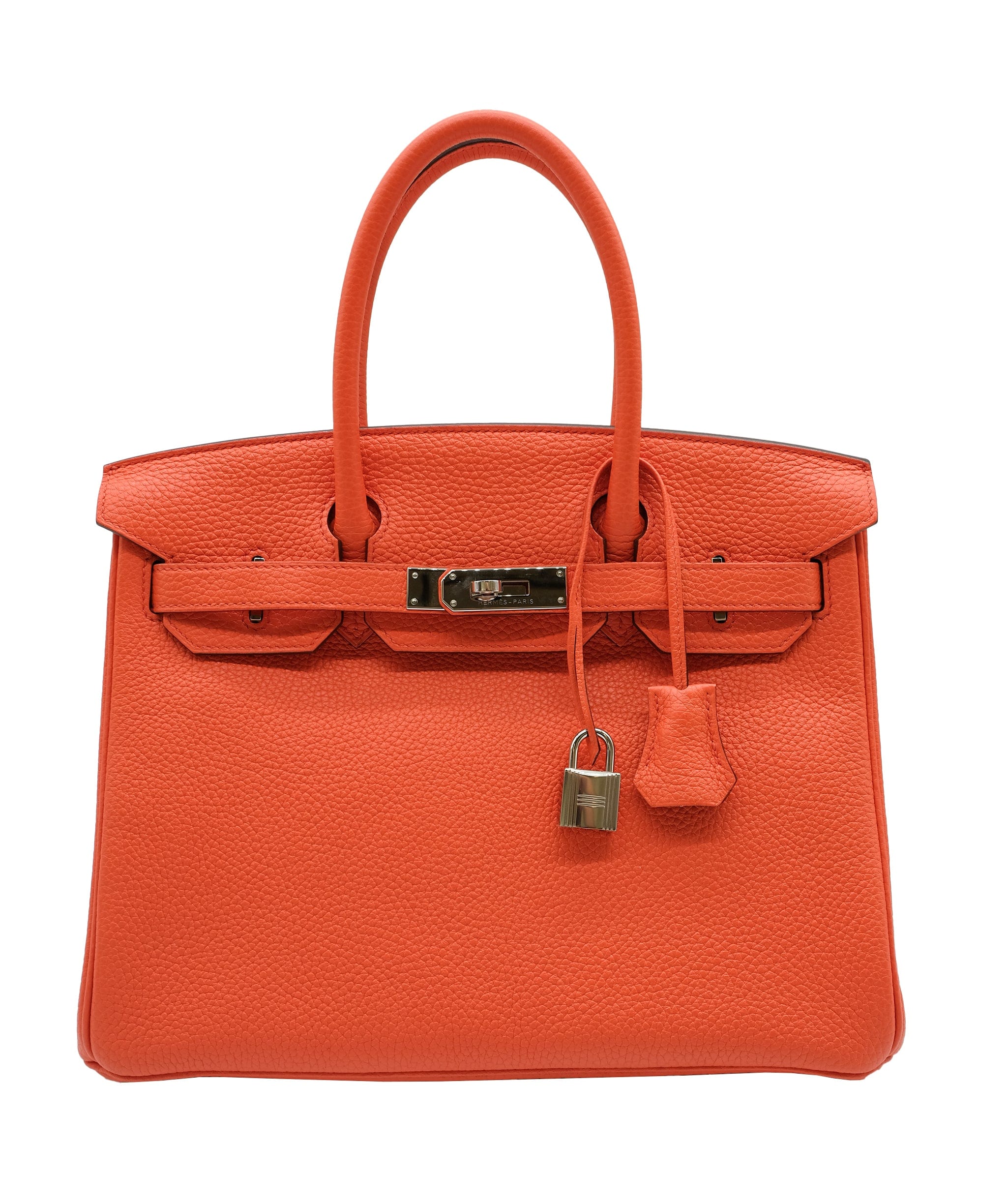 Hermès Hermes Birkin 30 Orange Togo Hand bag X SHW DXBS0095