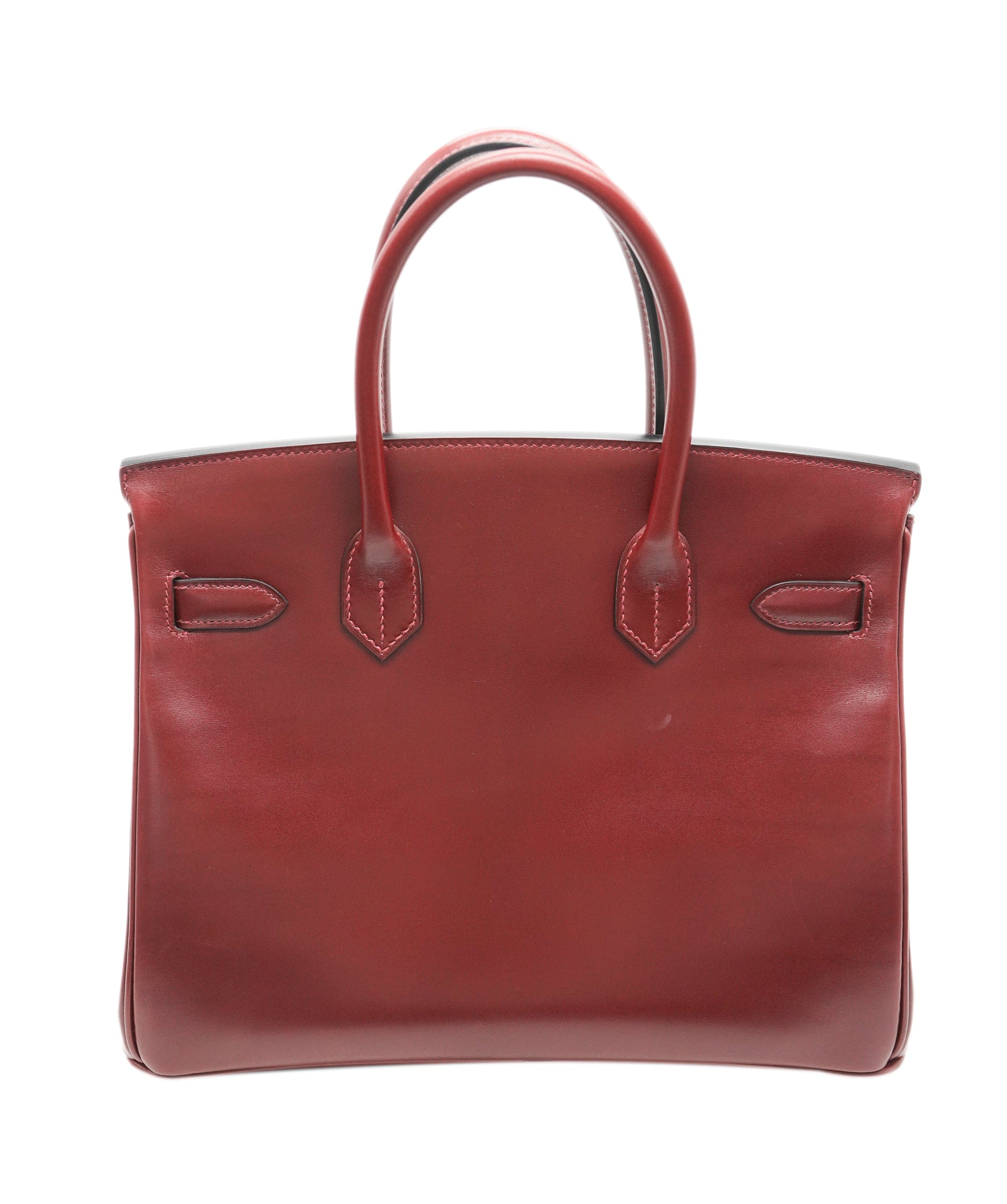 Hermès Hermès Birkin 30 Rouge H Boxcalf PHW #D ASL10624