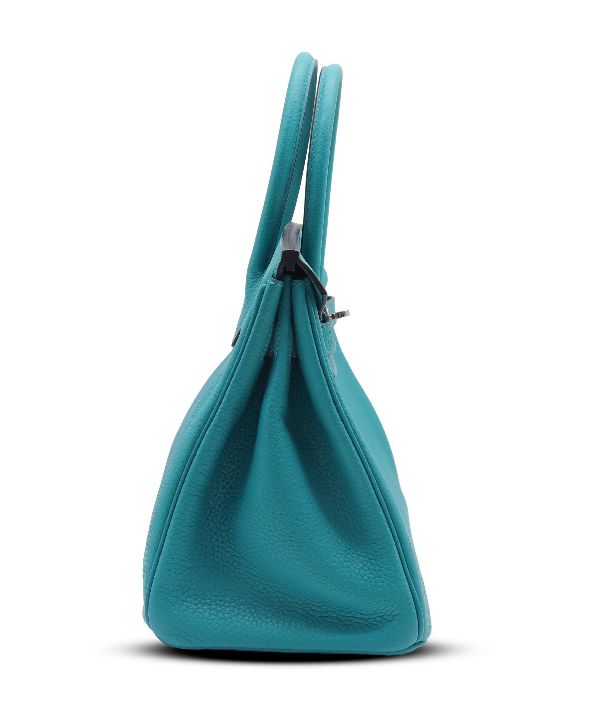 Hermès HERMES BIRKIN 30 VERT VERONE PHW AGC3771