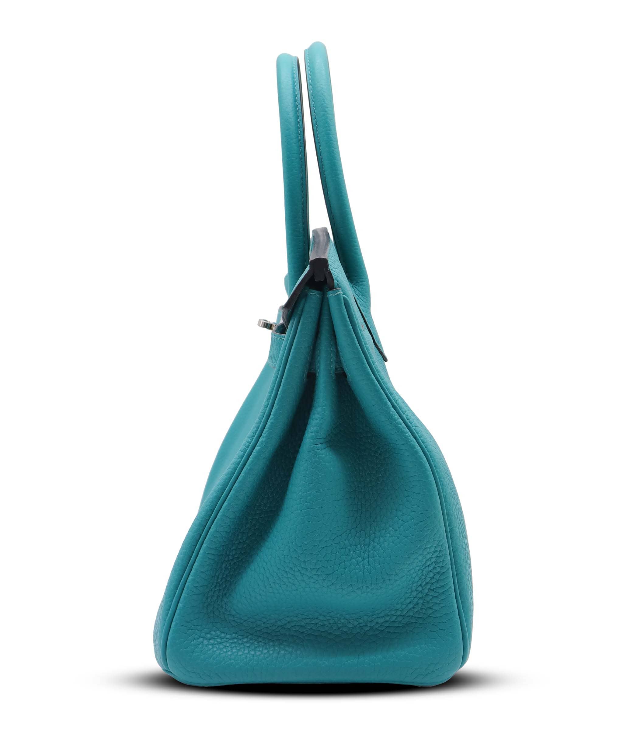 Hermès HERMES BIRKIN 30 VERT VERONE PHW AGC3771