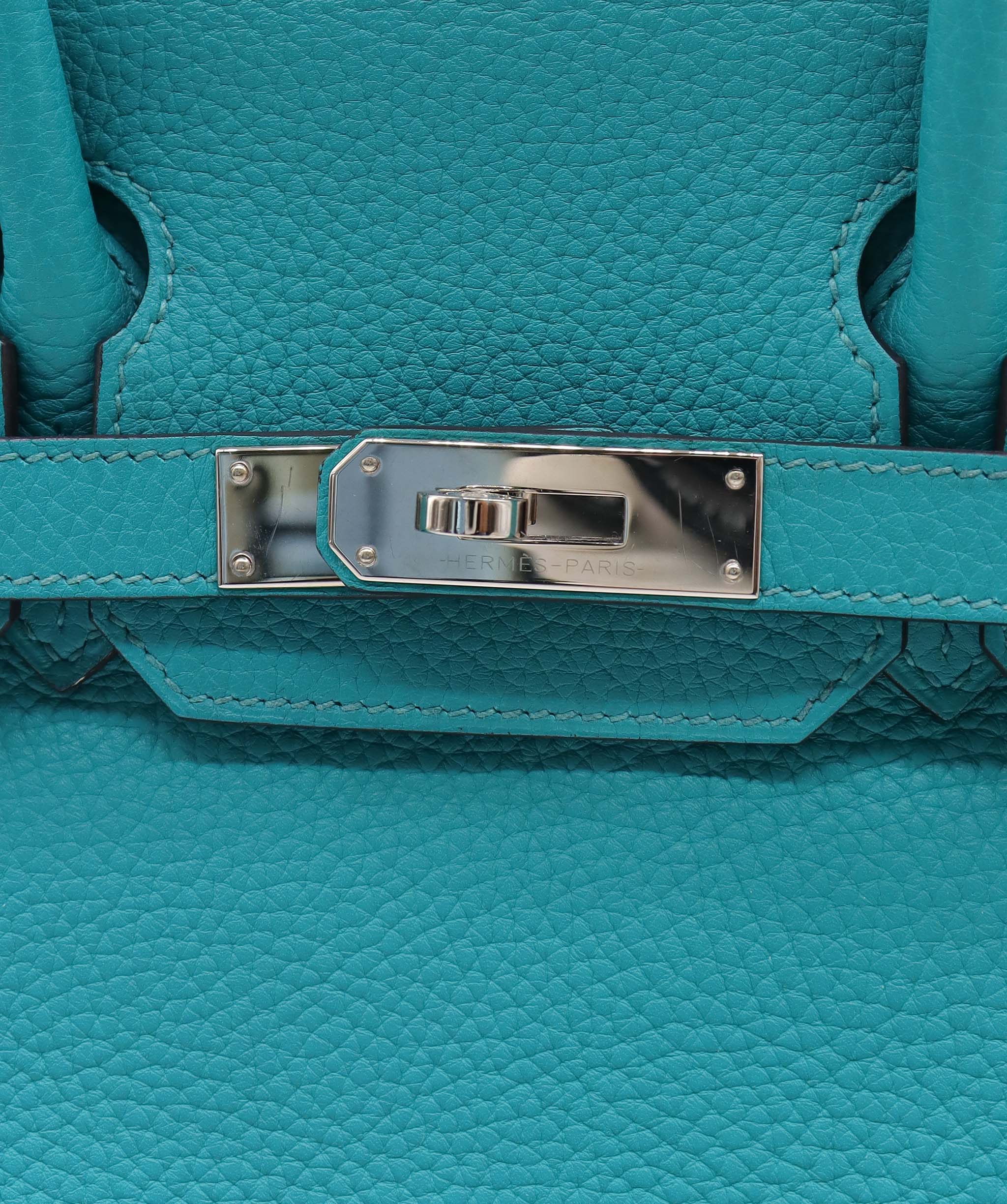 Hermès HERMES BIRKIN 30 VERT VERONE PHW AGC3771