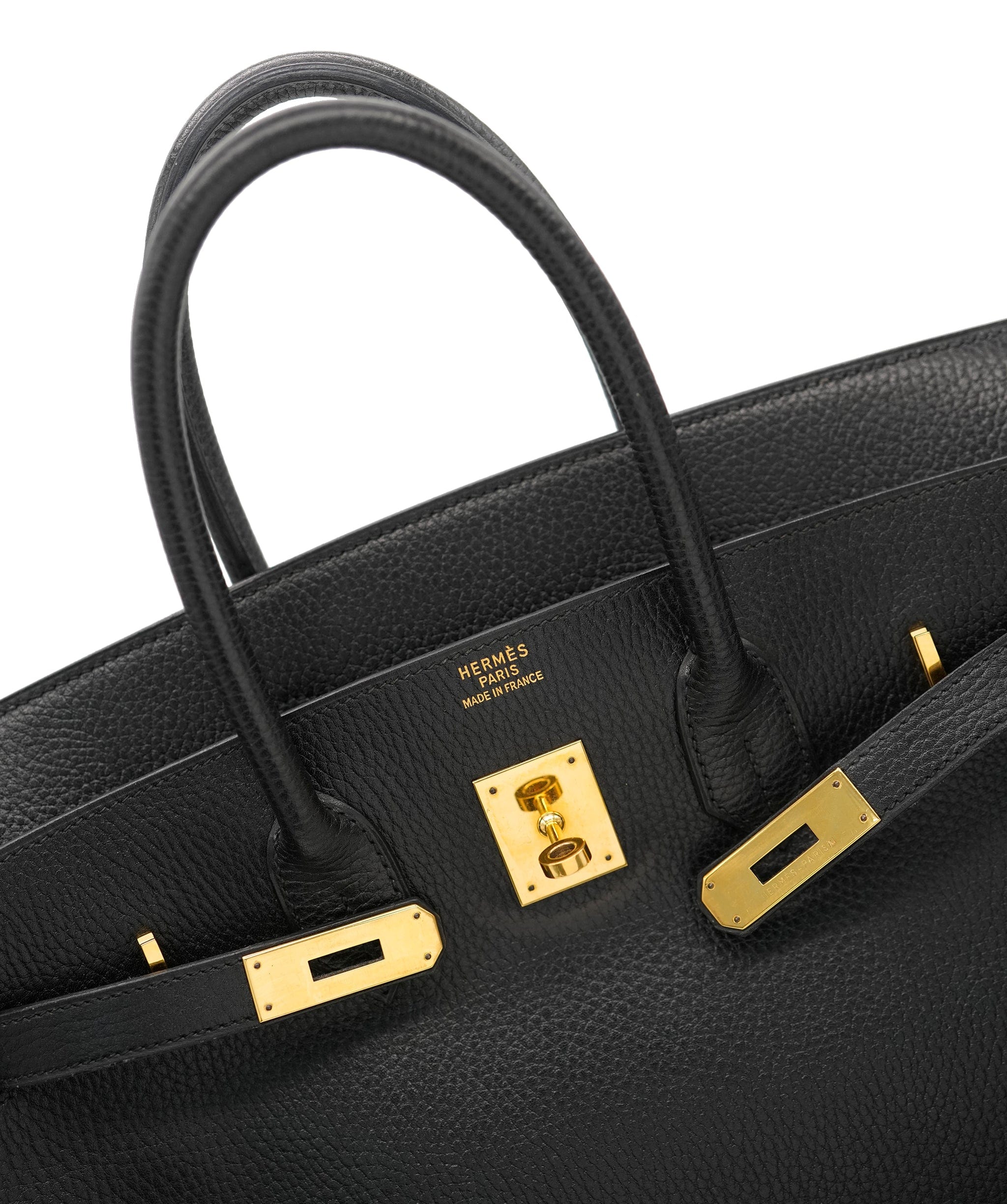 Hermès HERMES BIRKIN 35 BLACK ARDENNES HAND BAG 〇Y 90242130 DBXS0650