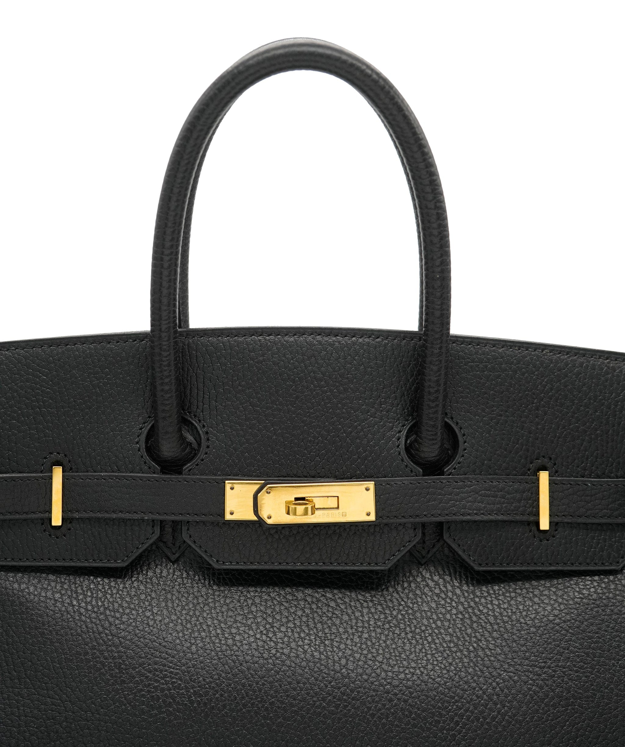 Hermès HERMES BIRKIN 35 BLACK ARDENNES HAND BAG 〇Y 90242130 DBXS0650