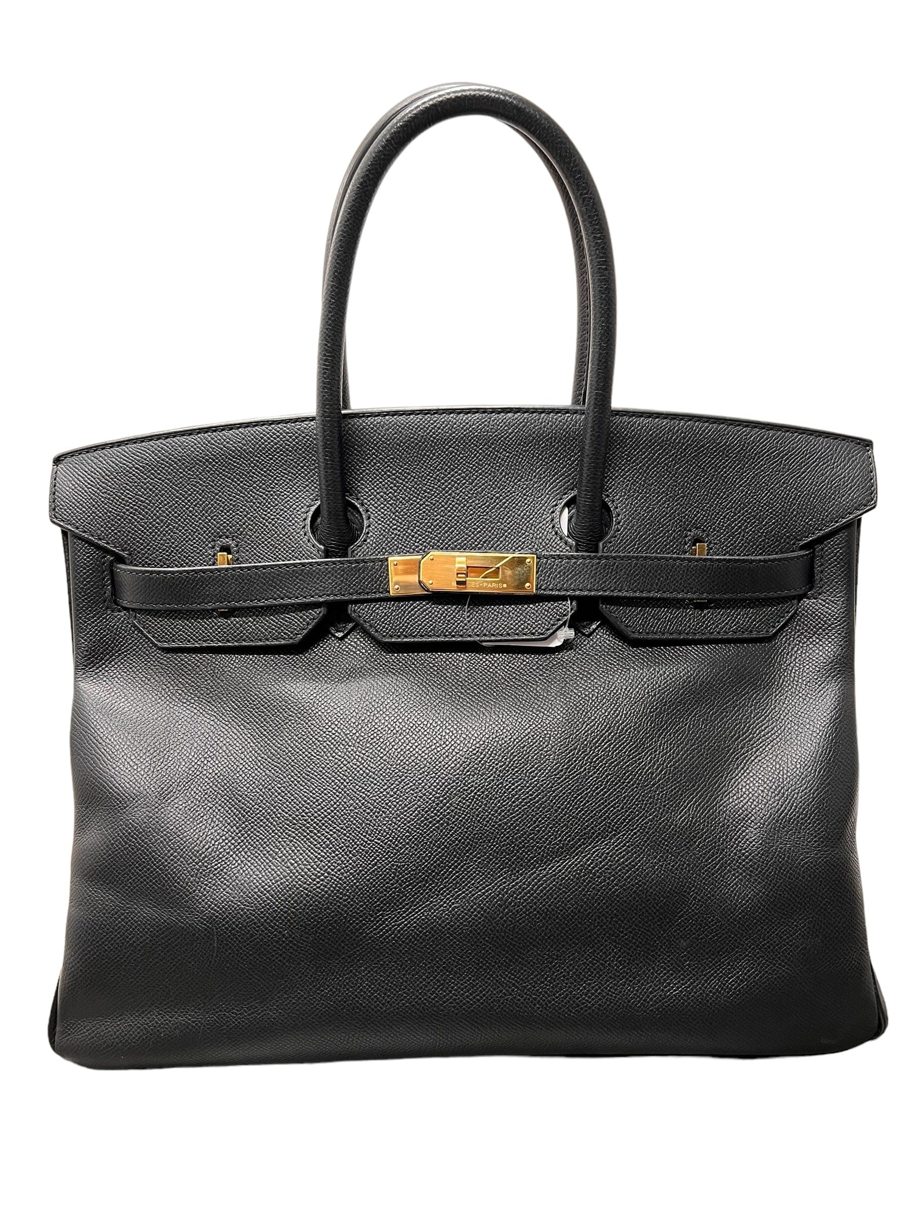 Hermès Hermès Birkin 35 Black Courchevel GHW # SKC-B0504A42DY