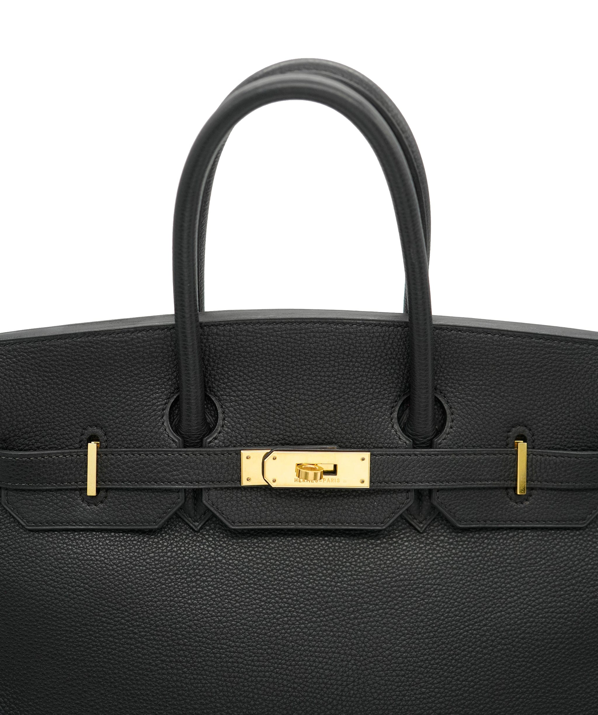 Hermès HERMES BIRKIN 35 BLACK TOGO HAND BAG □F 90247388 DBXS0648