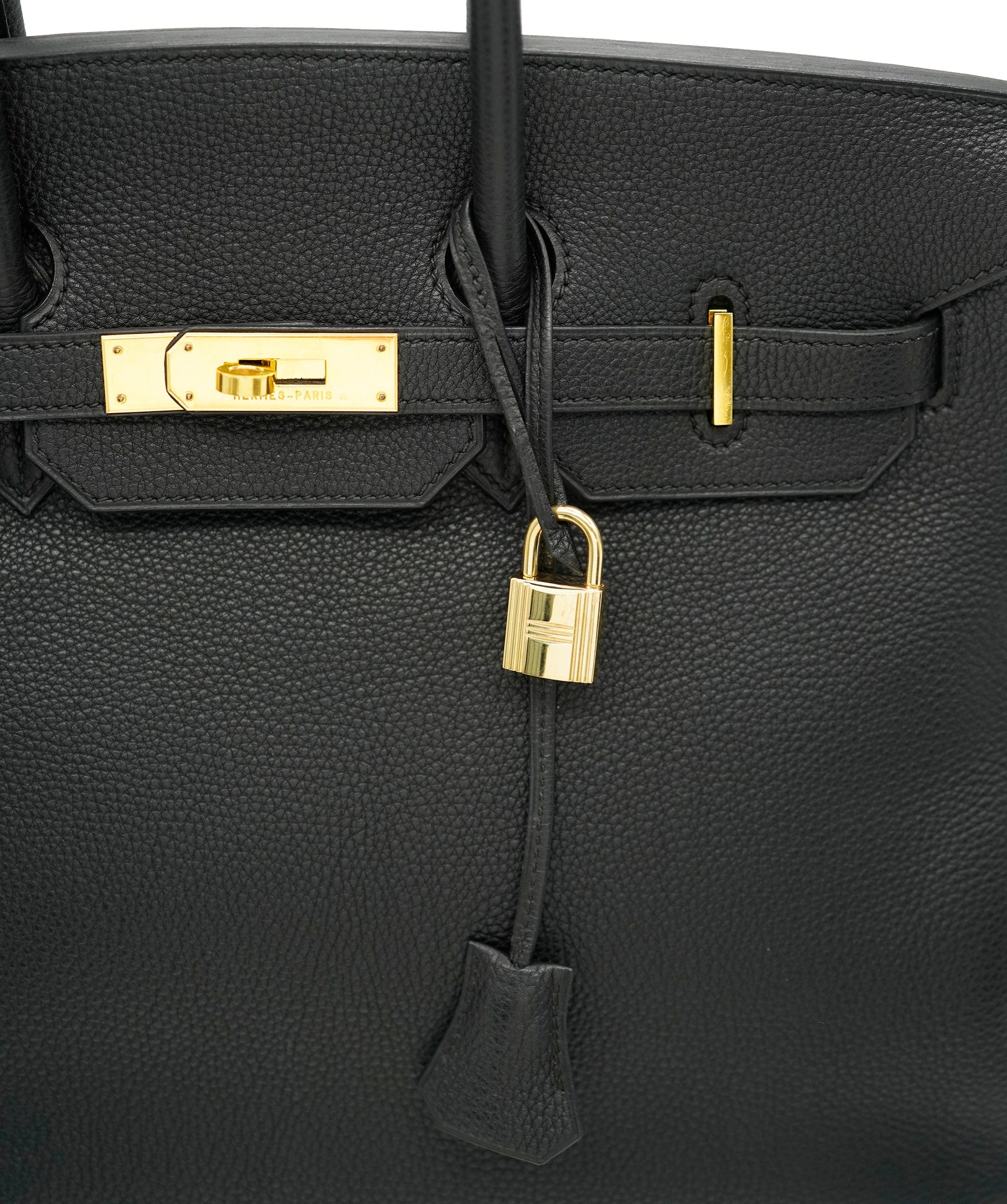 Hermès HERMES BIRKIN 35 BLACK TOGO HAND BAG □F 90247388 DBXS0648