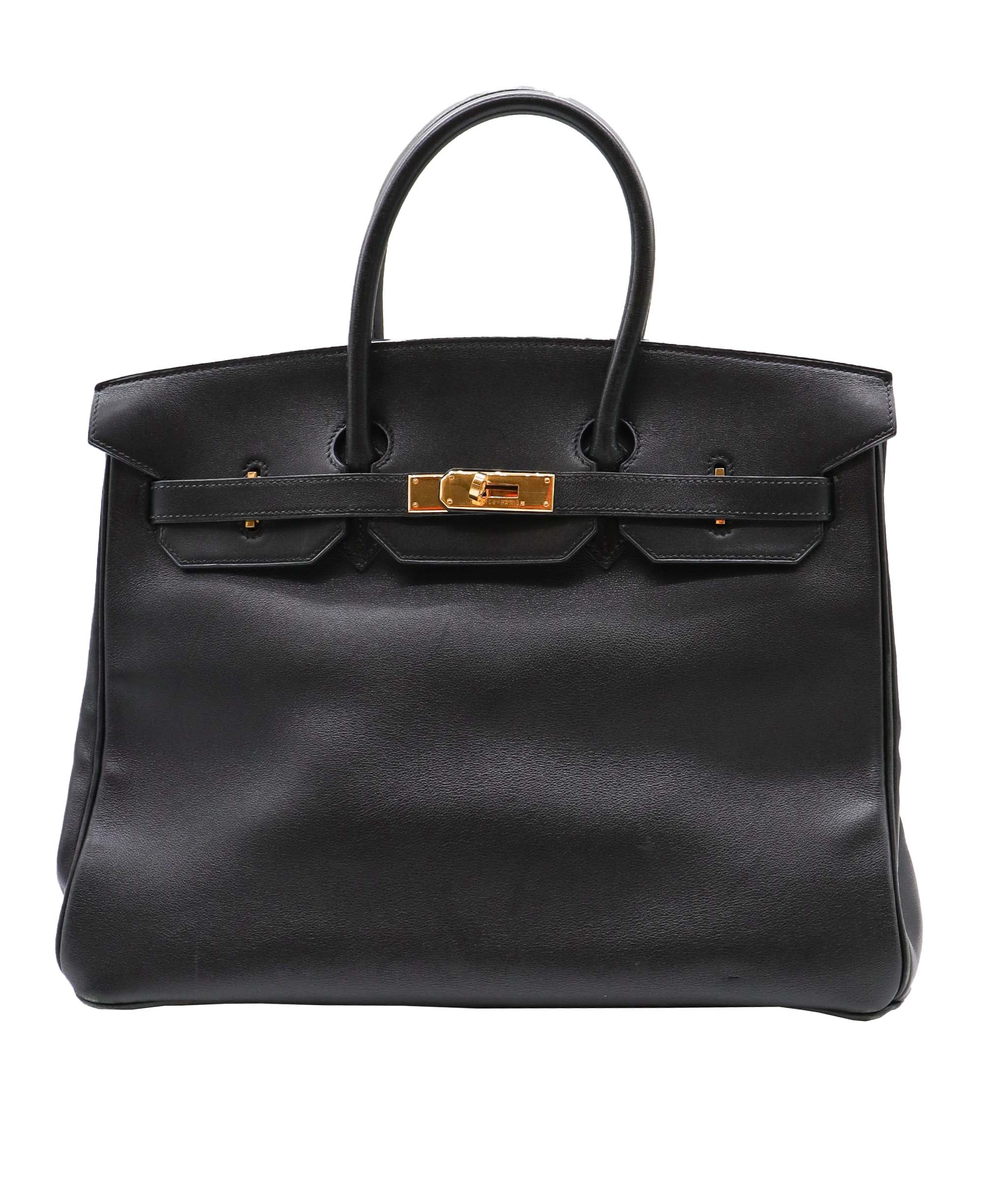 Hermès HERMES BIRKIN 35 Gulliver BLACK □D DXBS0585