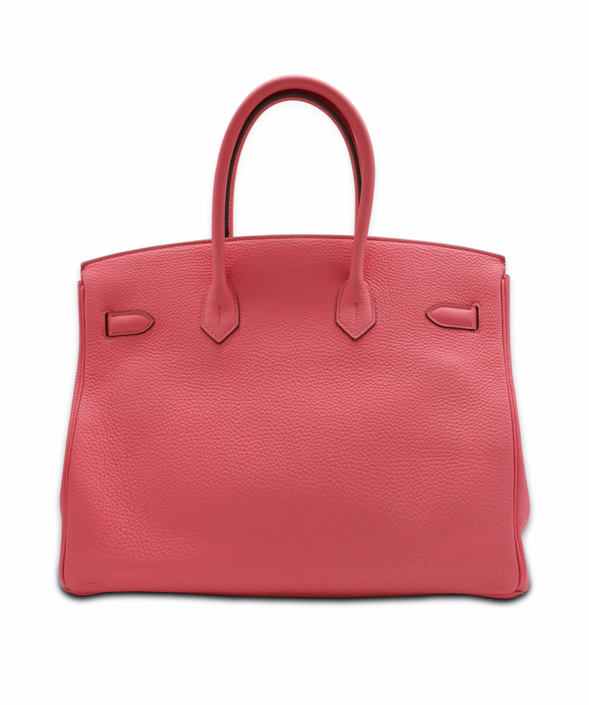Hermès Hermes Birkin 35 Rose Lipstick Togo PHW AGC3534