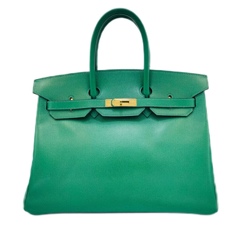 Hermes Birkin 35 Green Courchevel Bag