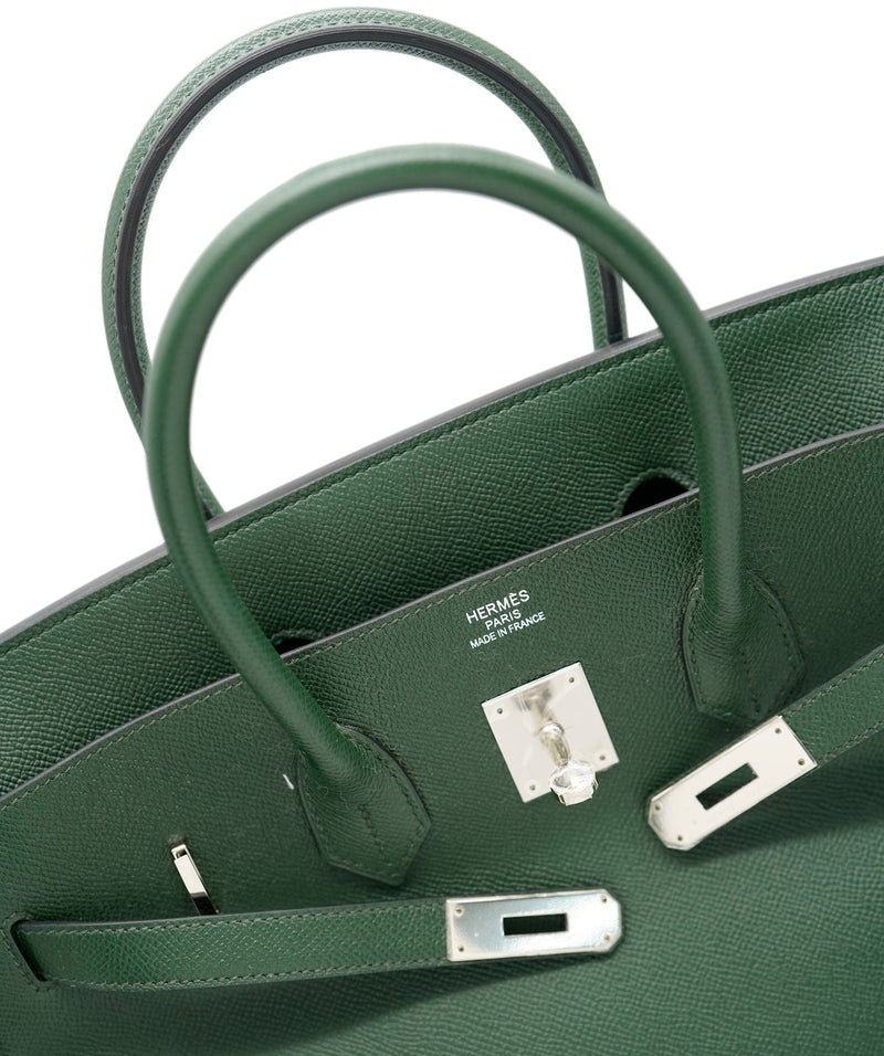 Hermes Birkin 35 Vert Anglais Epsom Leather Bag