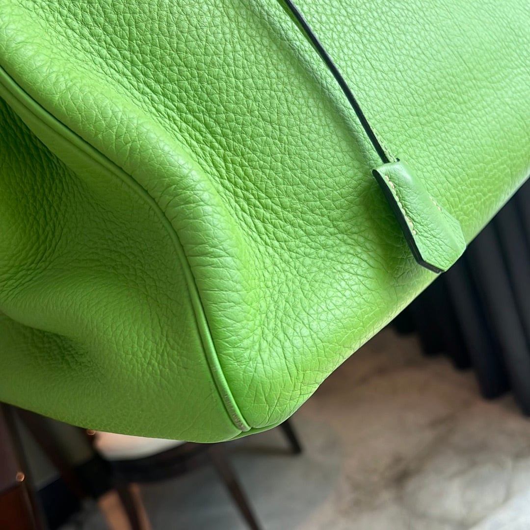 Hermès Hermès Birkin 35 Vert Cru Clemence PHW #G ASC4919