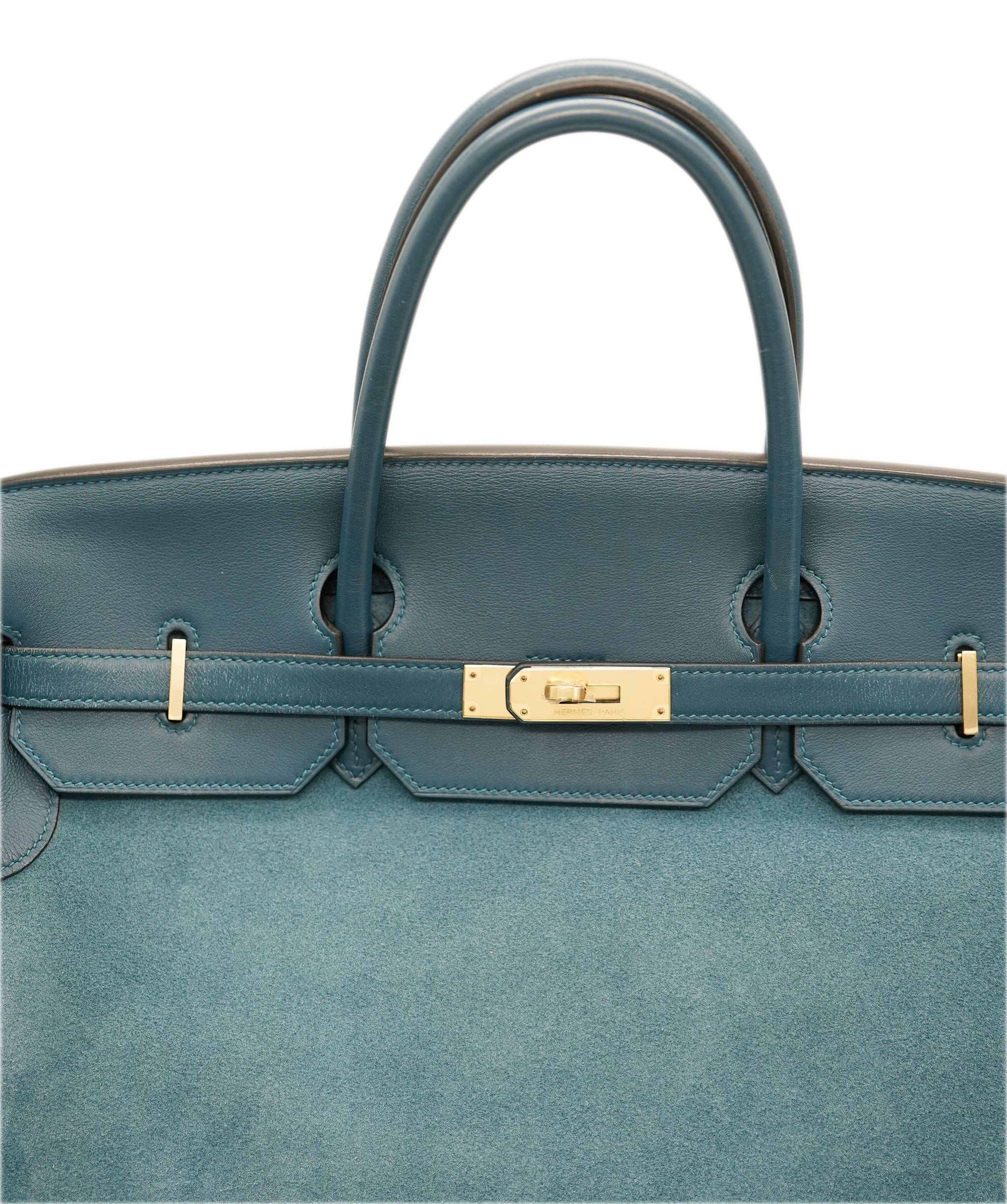 Hermès Hermes Birkin 40 Doblis Blue Thalassa PHW  AVL1476