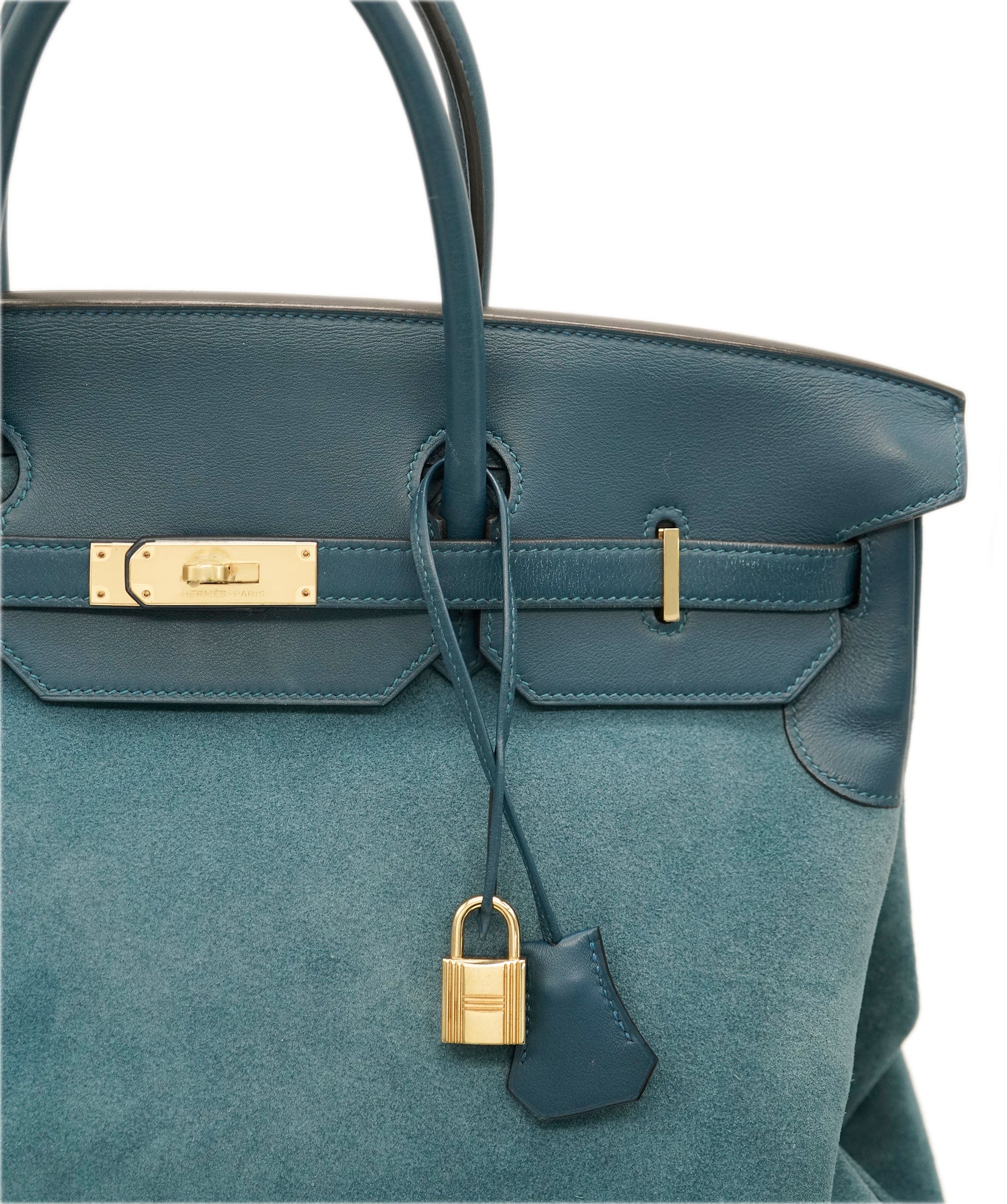 Hermès Hermes Birkin 40 Doblis Blue Thalassa PHW  AVL1476