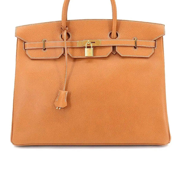 Hermes Taupe Taurillon Clemence Leather Palladium Hardware