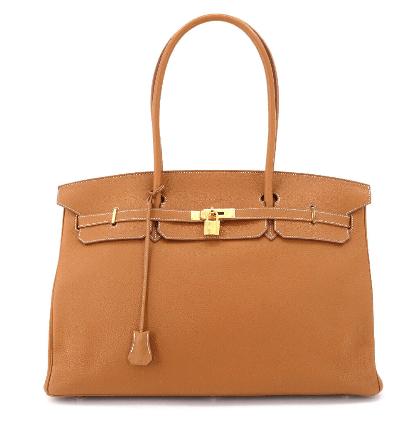 Hermès Hermes Birkin 45 Shoulder Bag Togo Gold Purse ASC3222