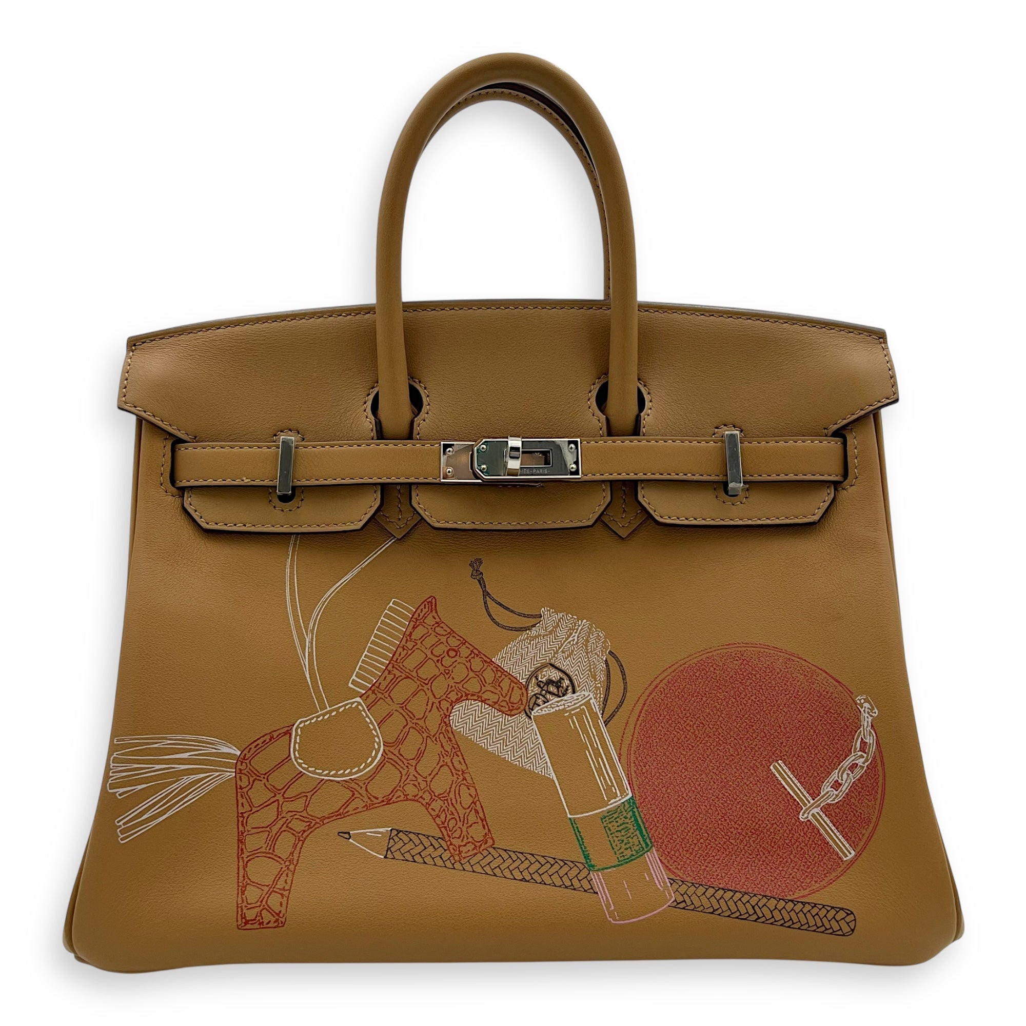 Hermès Hermès Birkin In 'N Out 25 Biscuit Top Handle Bag in Swift, Gold hardware C2509-007894TT
