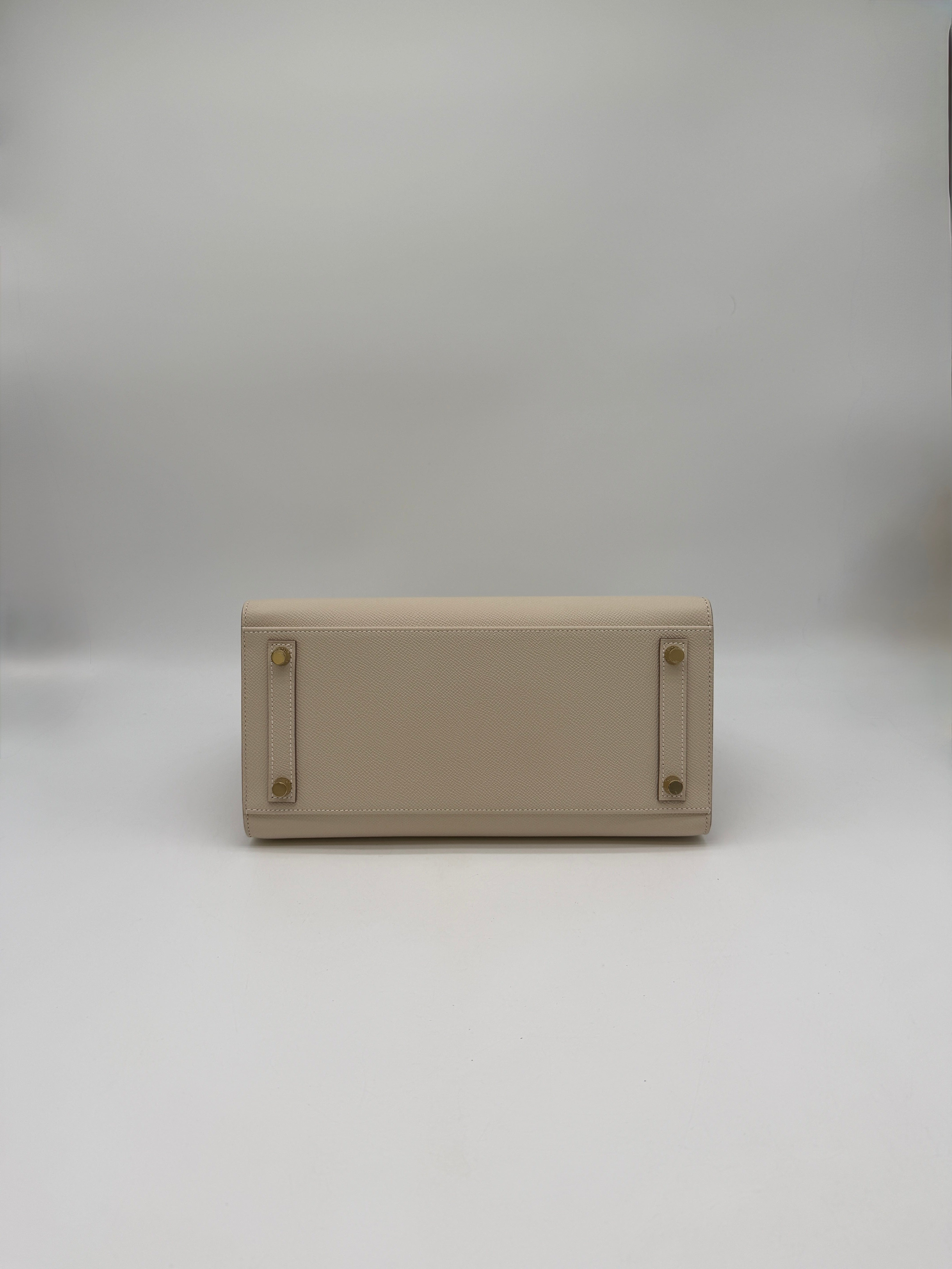 Hermès Hermès Birkin Sellier 30 Craie Epsom Gold Hardware