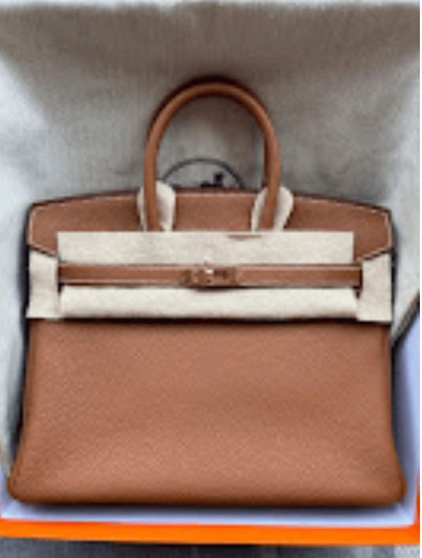 Hermès Hermes  Birkin25(2) Gold GHW w Togo ALTC0580