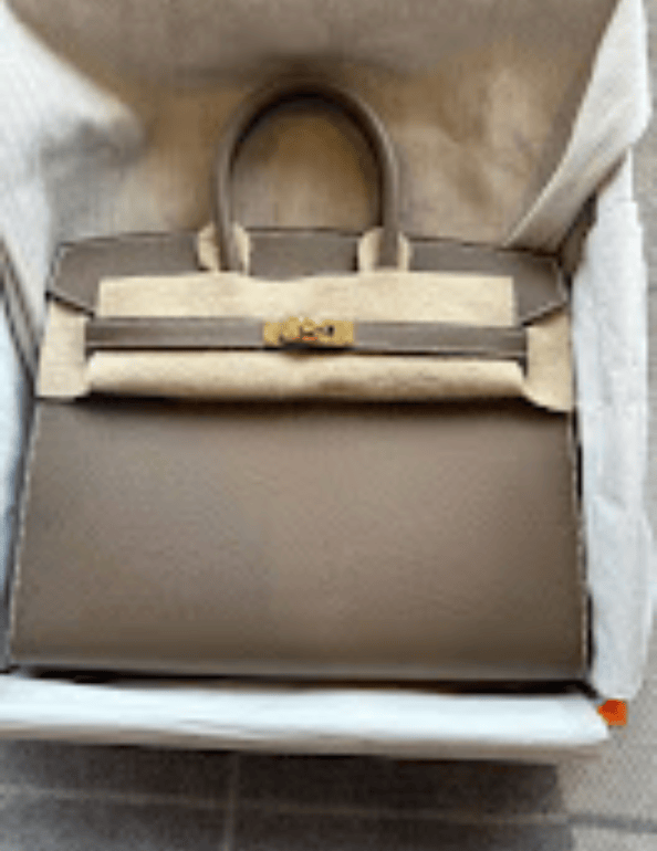 Hermès Hermes  Birkin25 Etoupe Ghw B Epsom ALTC0590