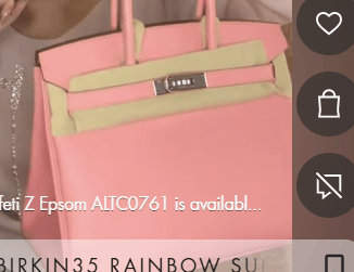 Hermès Hermes Birkin30 Rose Confeti Z Epsom ALTC0761
