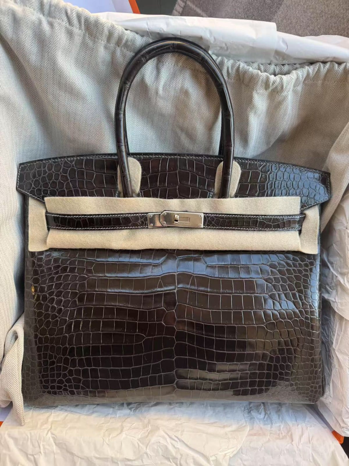 Hermès Hermes Birkin35 Graphite Phw T shiny ALTC0190