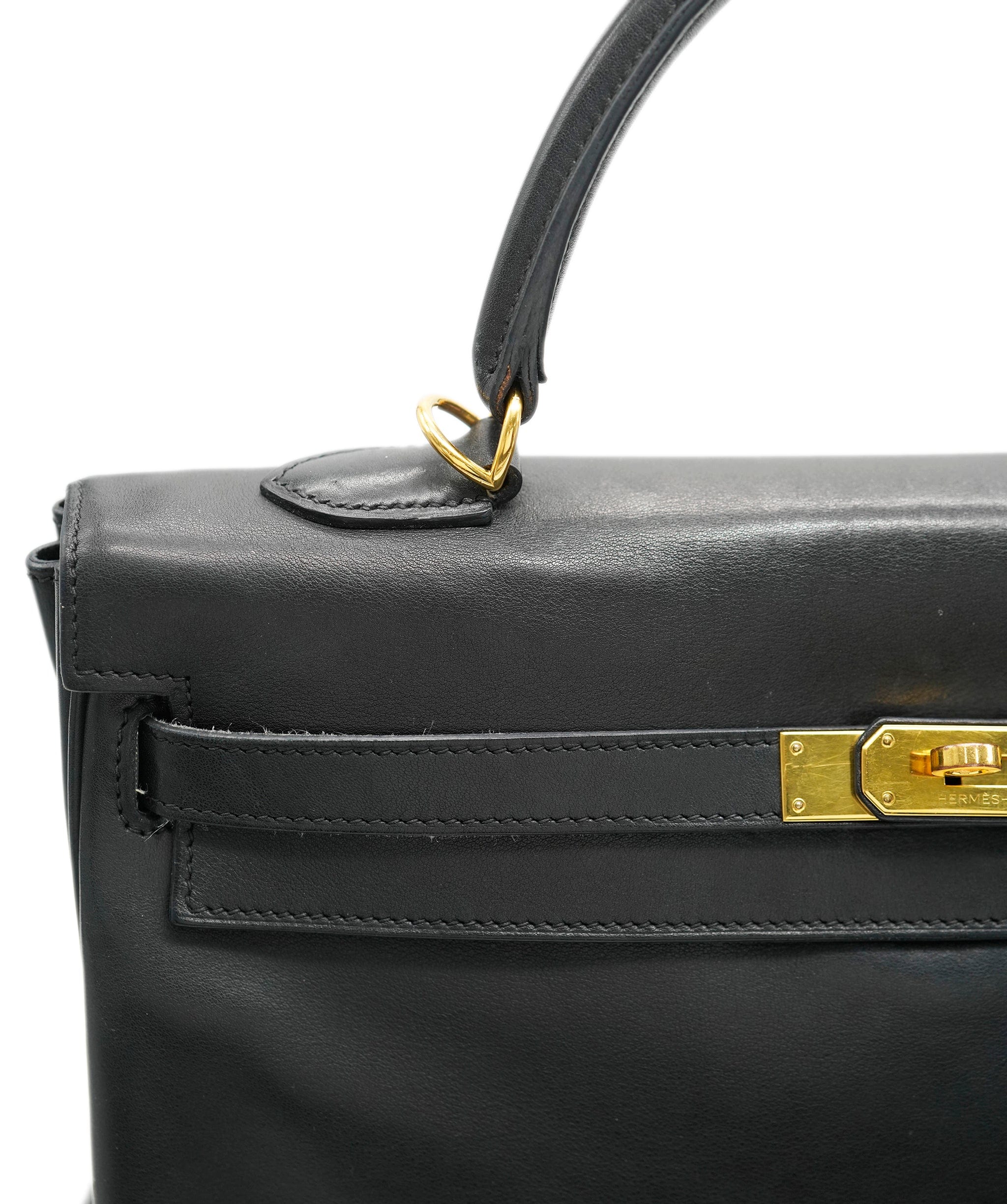 Hermès Hermes black kelly 35 swift with GHW  - AJC0648