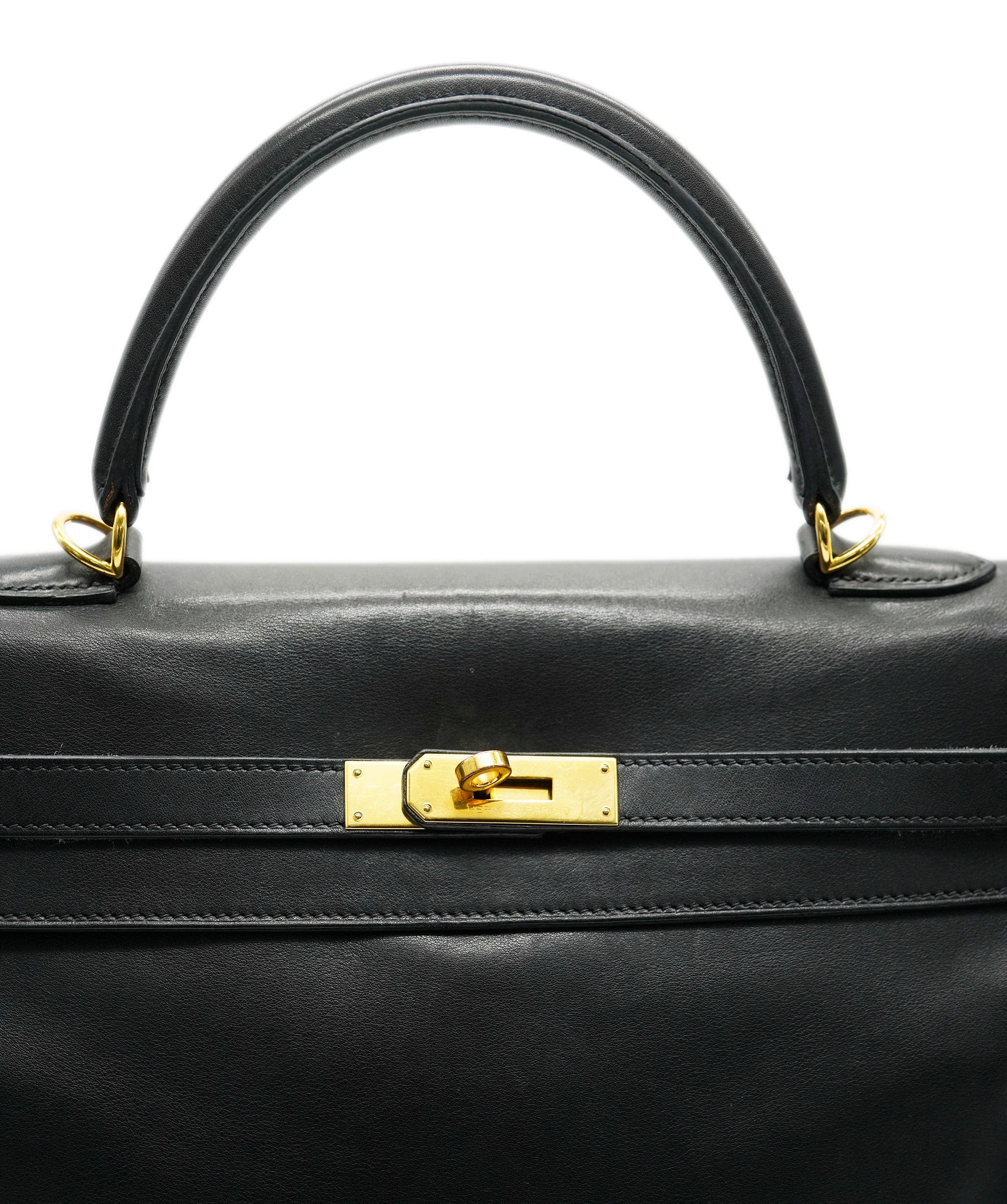 Hermès Hermes black kelly 35 swift with GHW  - AJC0648