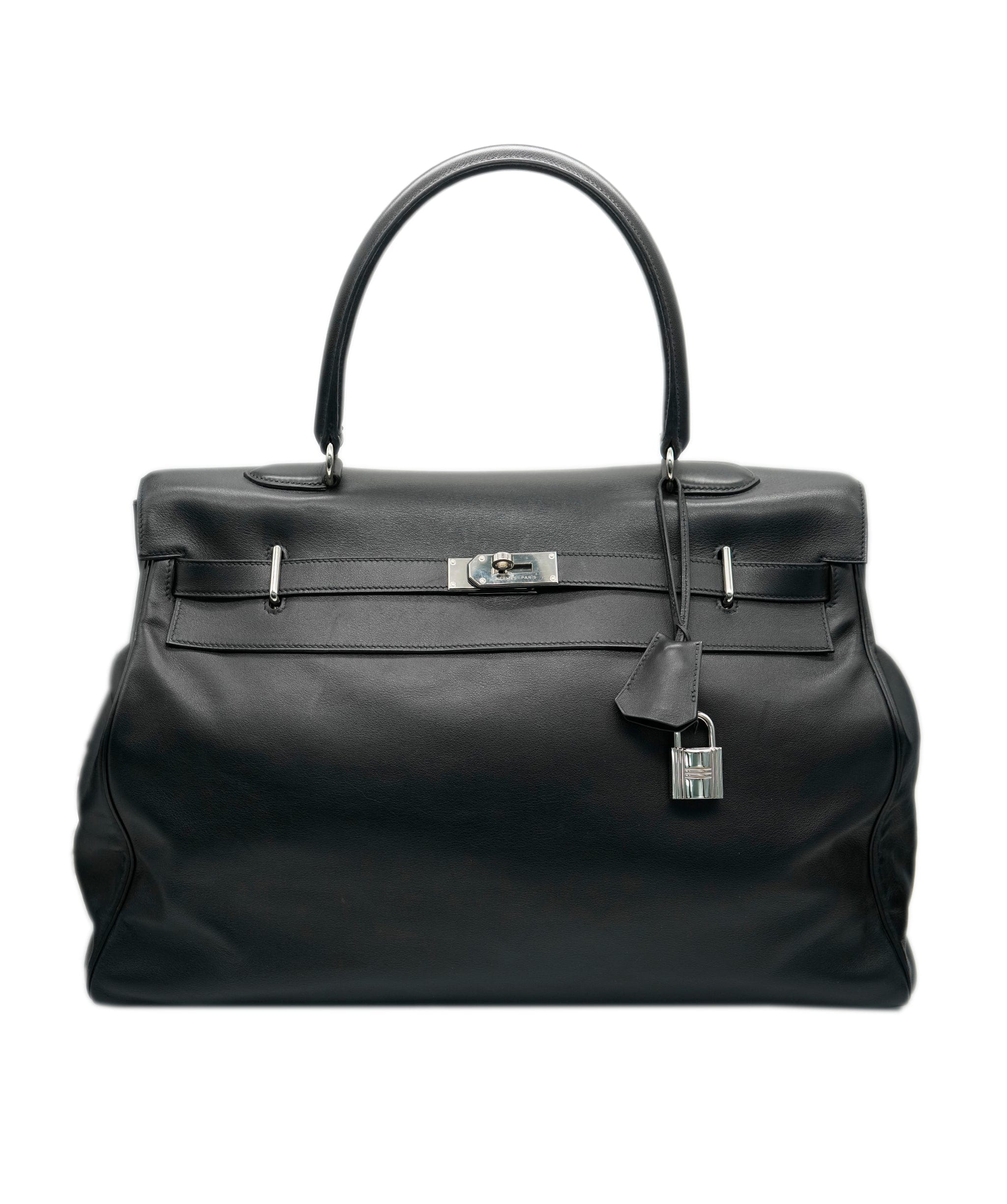 Hermes Black Travel Kelly with PHW - AJC0247 – LuxuryPromise