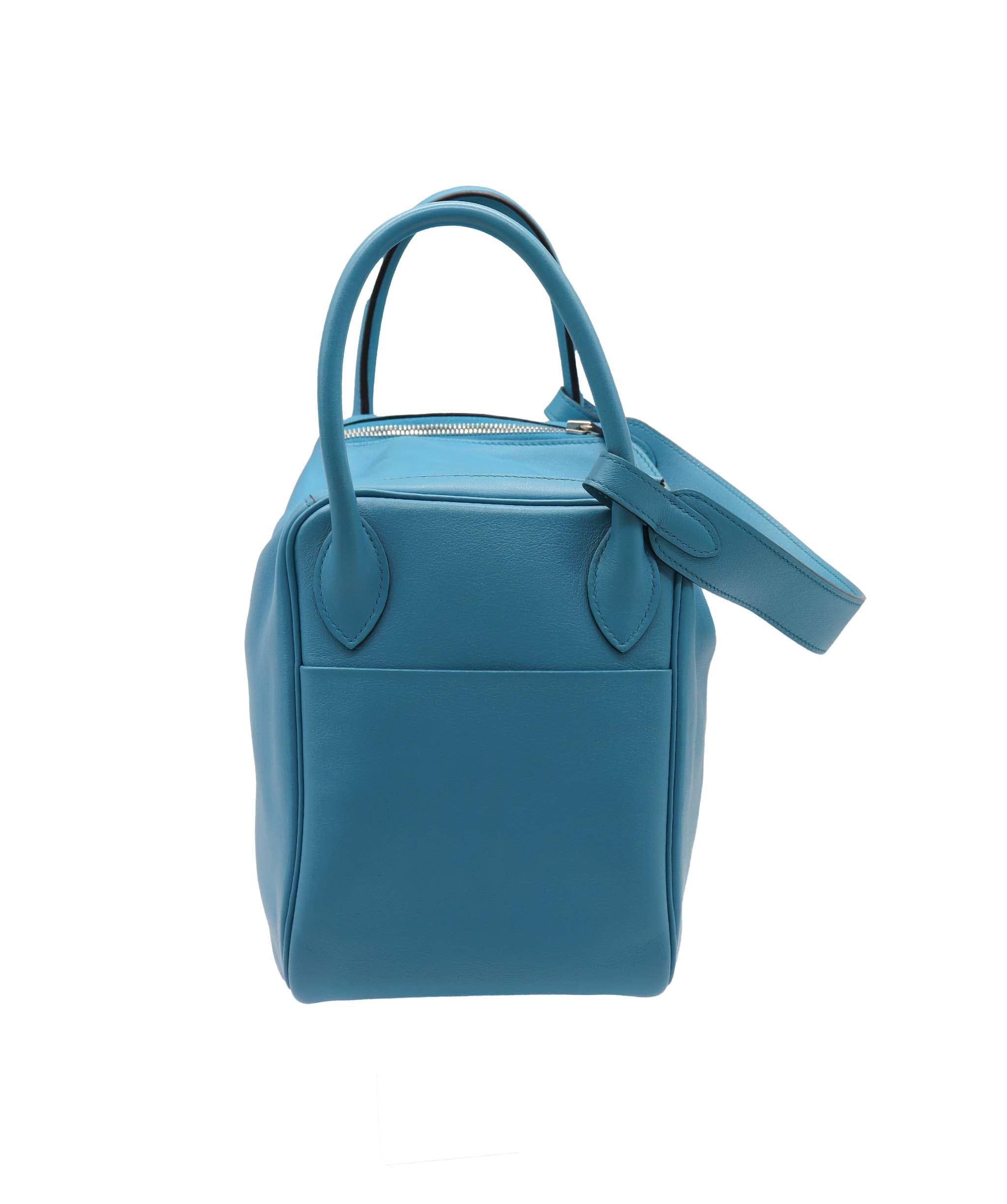 Hermès Hermes Blue turquoise swift Lindy 30 PHW DXBS1526