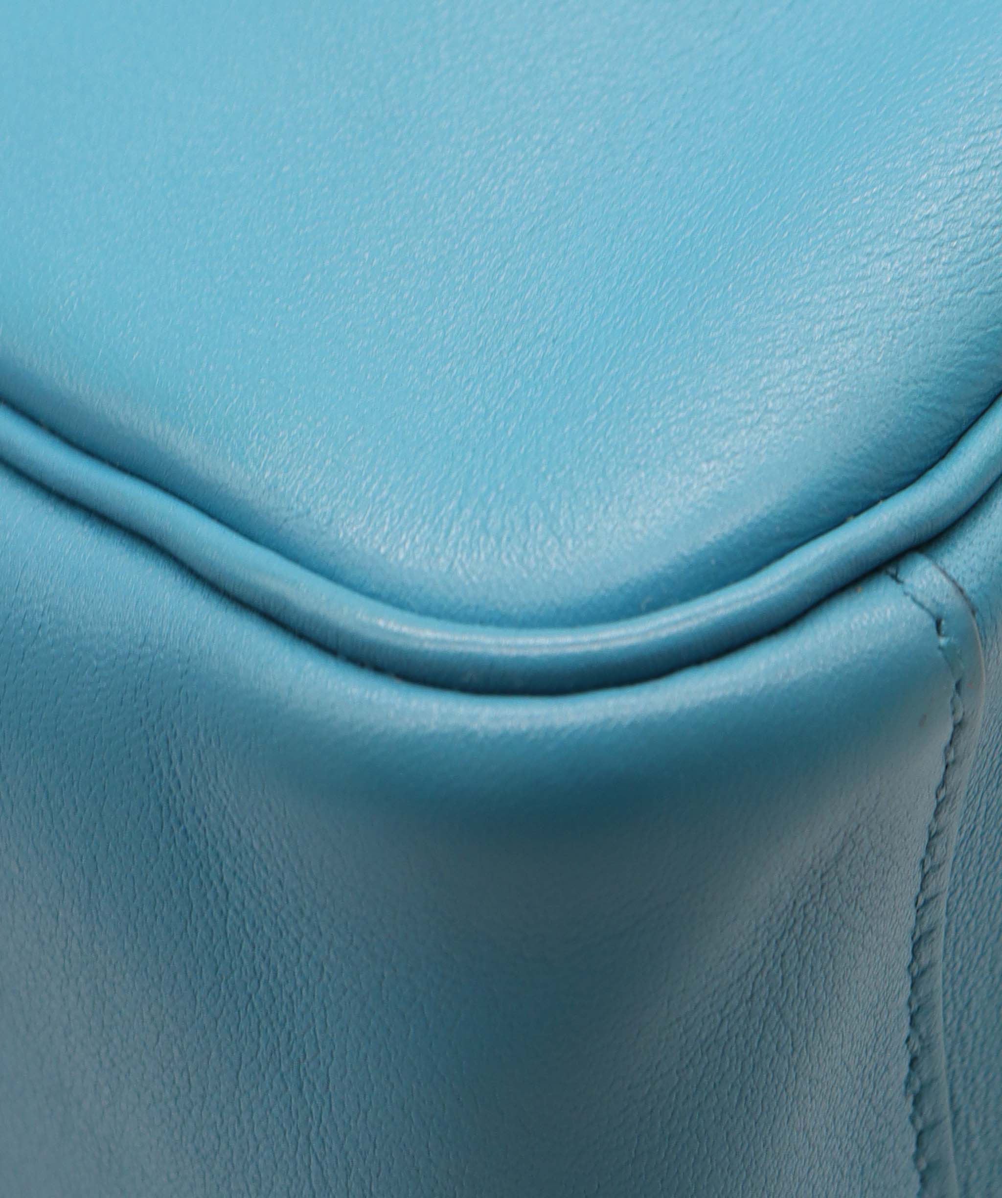 Hermès Hermes Blue turquoise swift Lindy 30 PHW DXBS1526