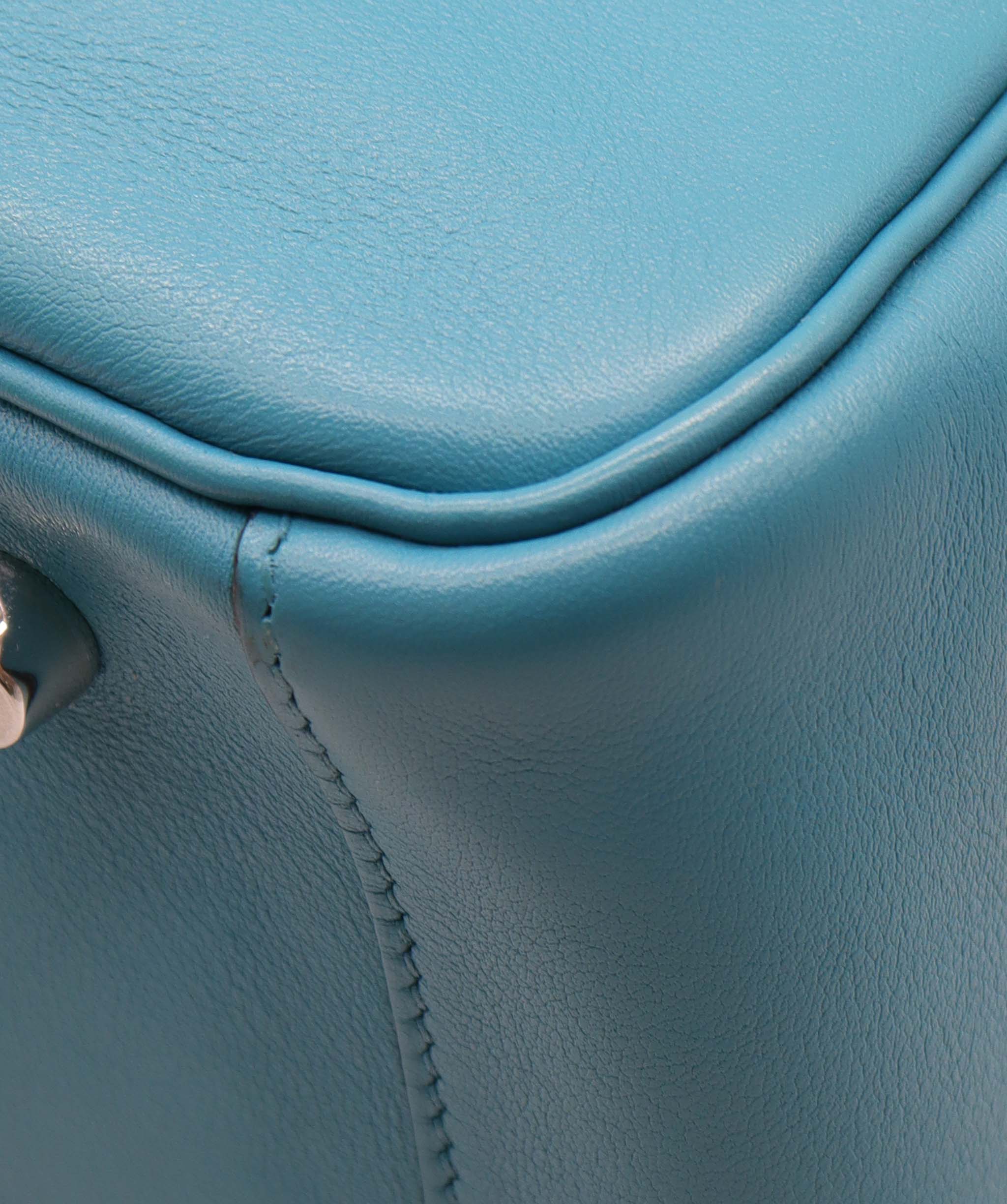 Hermès Hermes Blue turquoise swift Lindy 30 PHW DXBS1526