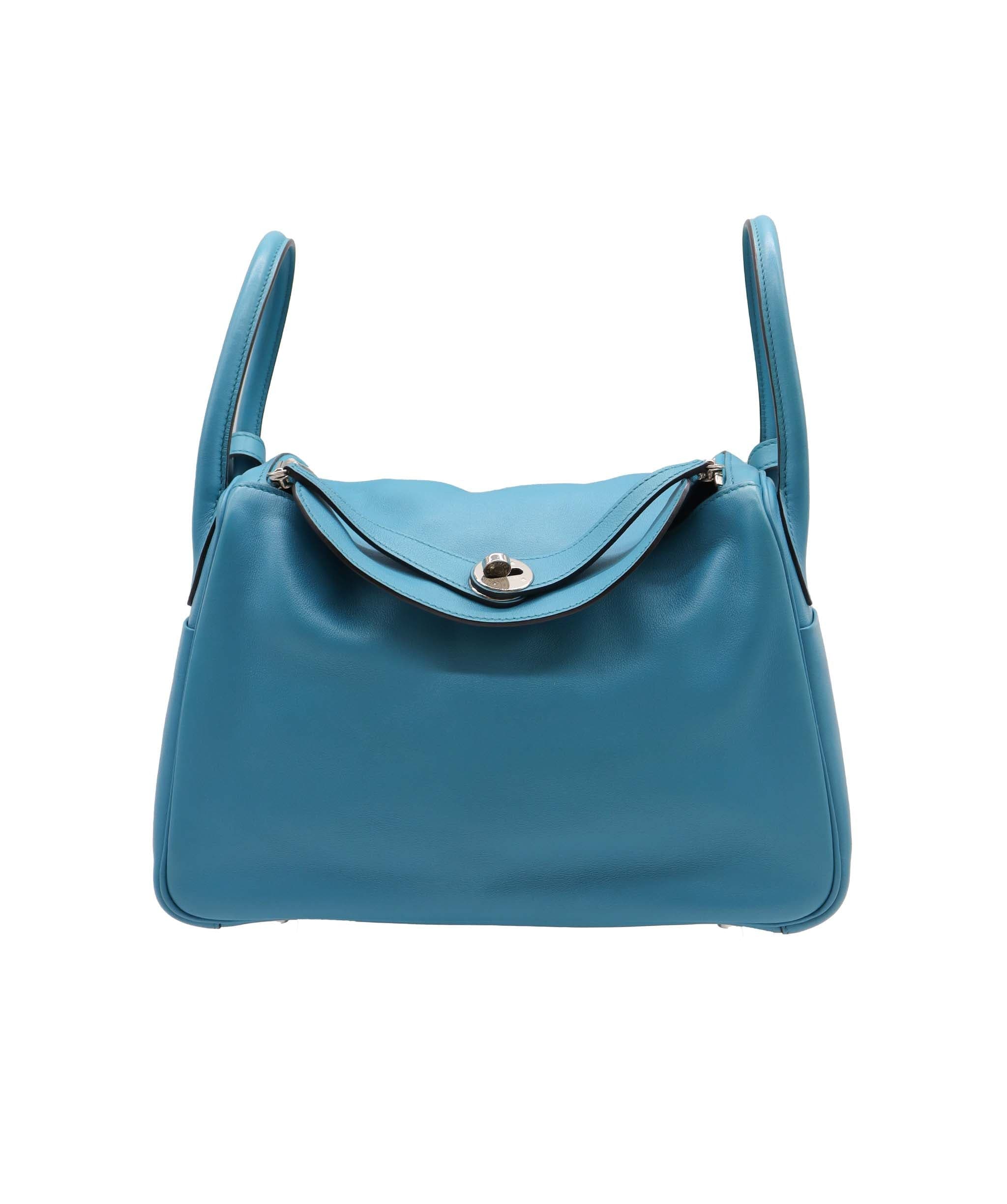 Hermès Hermes Blue turquoise swift Lindy 30 PHW DXBS1526