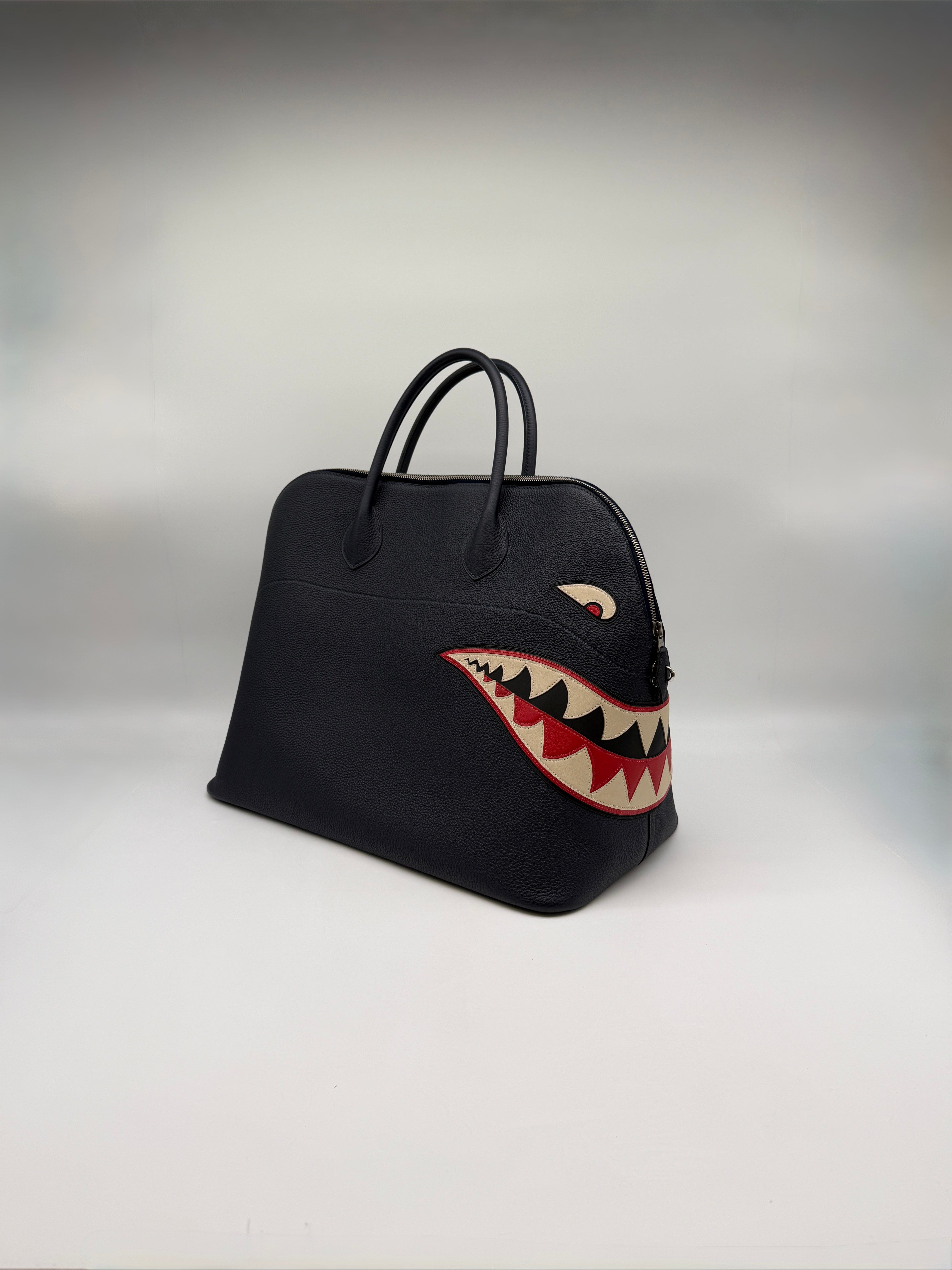 Hermès Hermès Bolide 45 Shark Bleu Nuit Togo Palladium Hardware