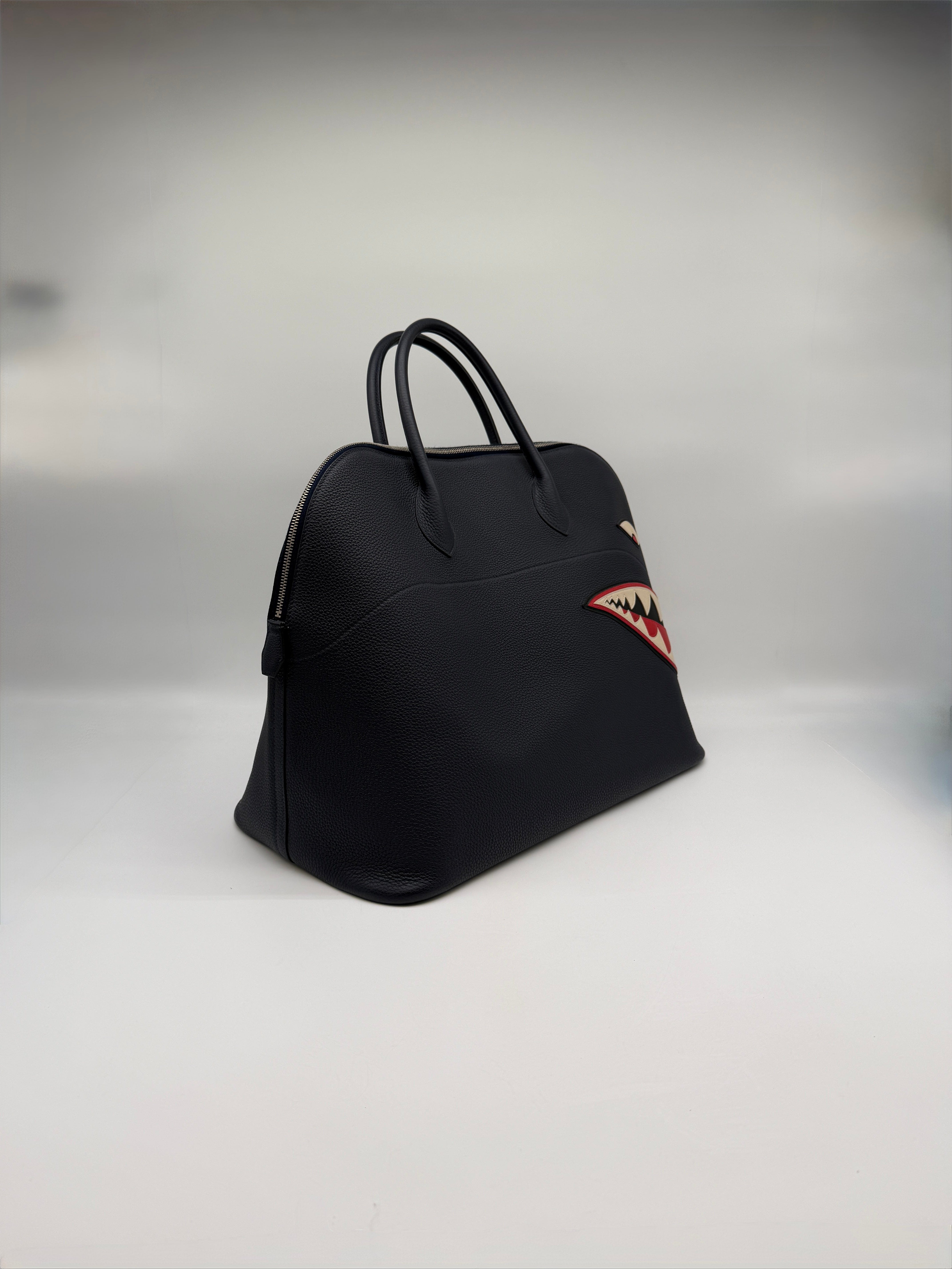 Hermès Hermès Bolide 45 Shark Bleu Nuit Togo Palladium Hardware