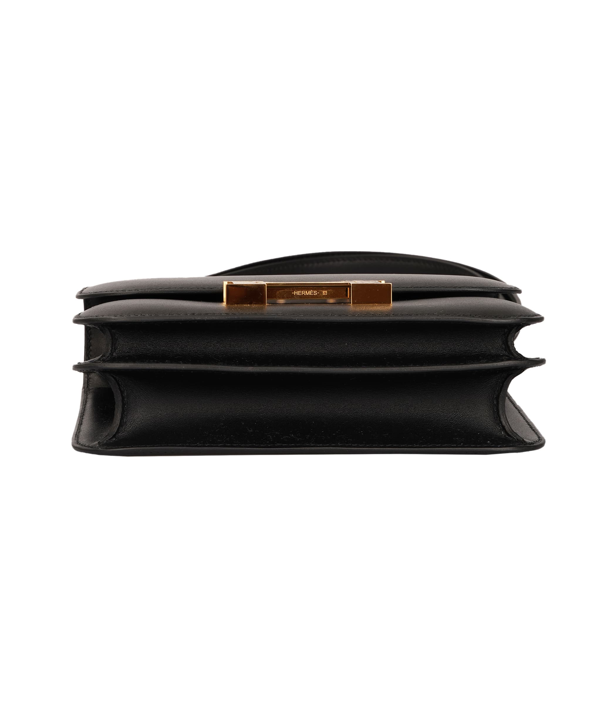 Hermes Hermès Constance 18 Black Leather Bag with Lizard H ALTC1017