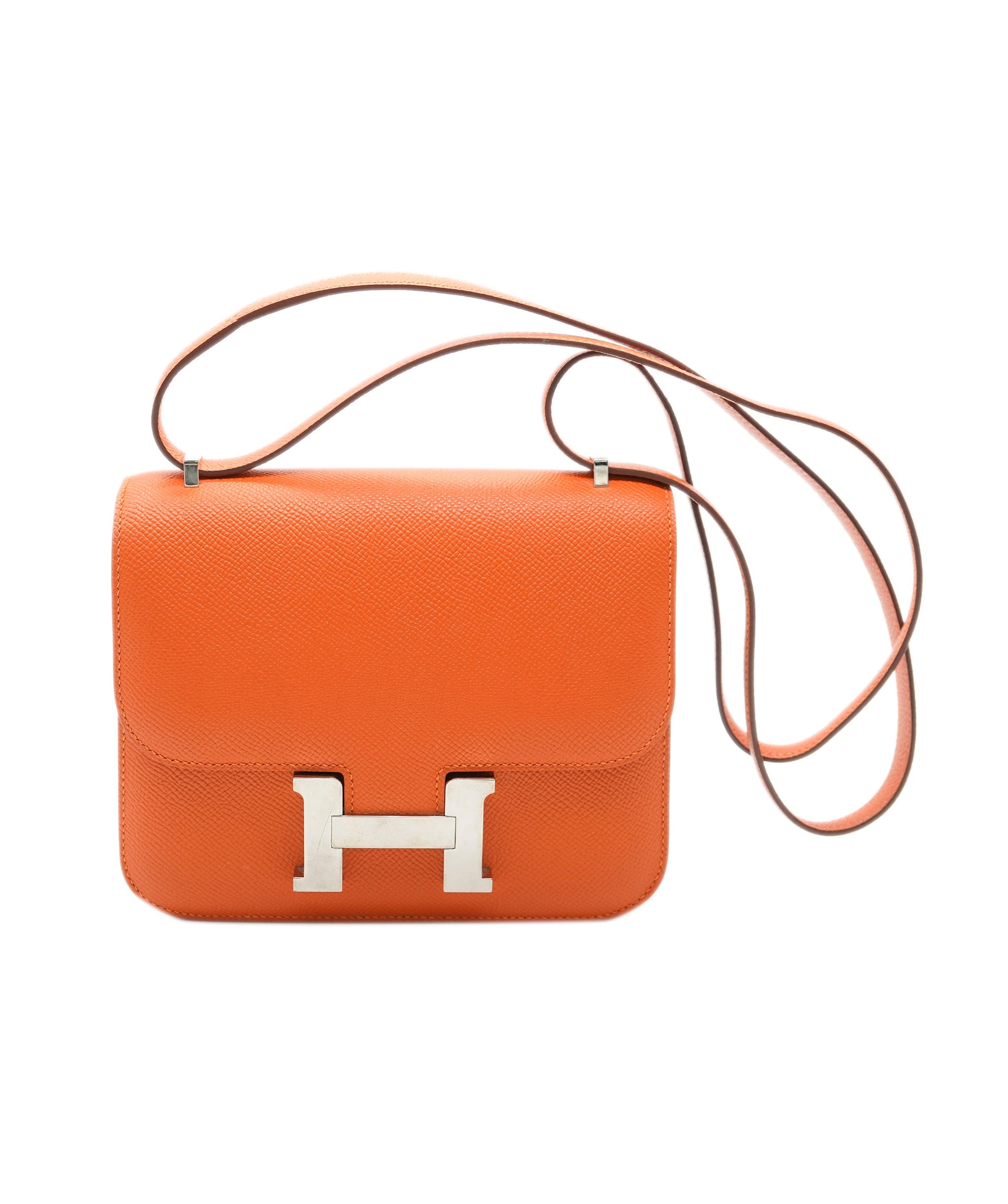 Hermès Hermes constance 18 feu epson with silver hardware  ALC1326